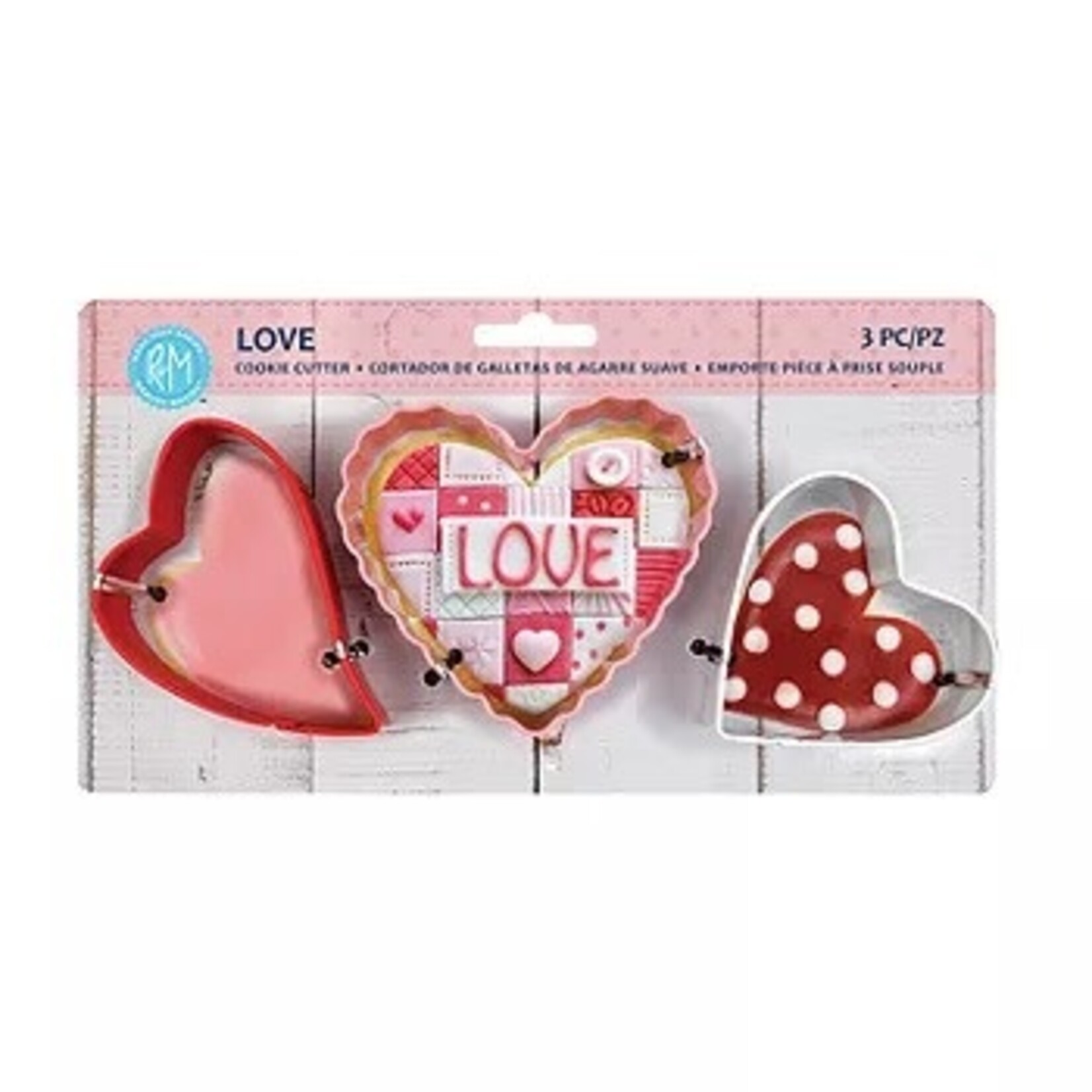 R&M International Love 3pc Cookie Cutter Set | R&M International