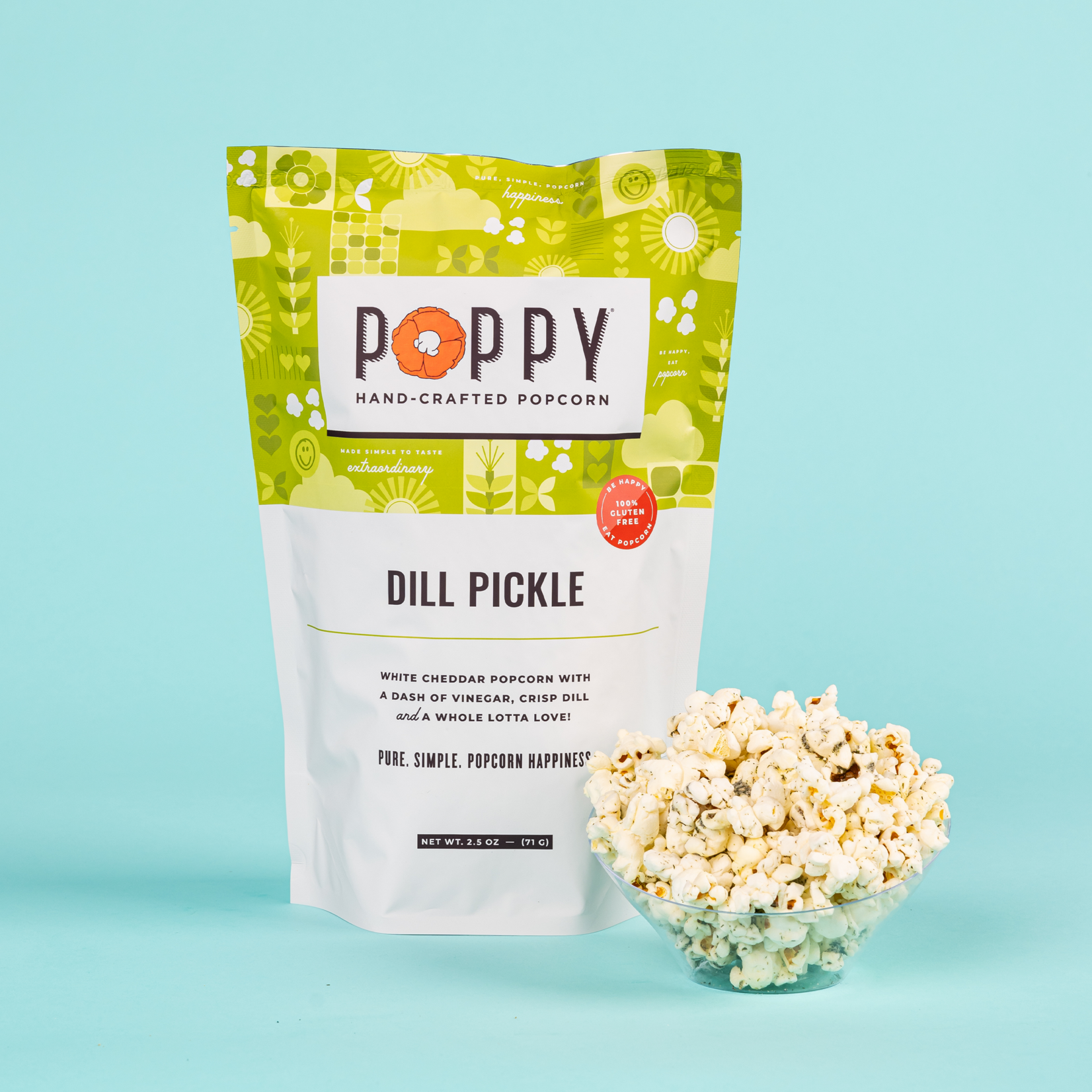 Poppy Dill Pickle Popcorn | Poppy