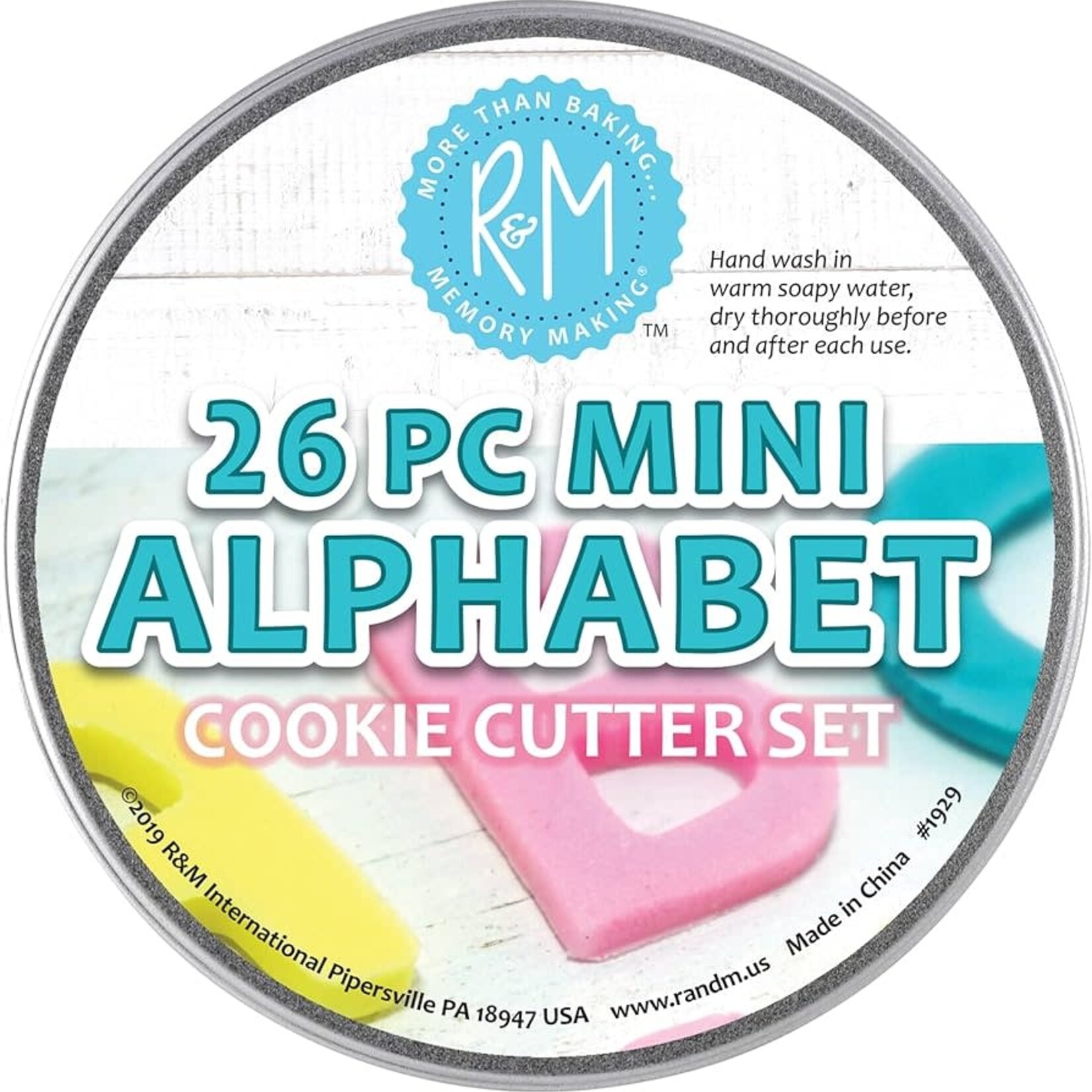 R&M International Mini Alphabet Cookie Cutter Set | R&M International