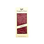 French Feast Comptoir du Cacao Ruby chocolate bar w/ raspberries