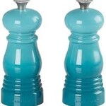 Le Creuset Petite Salt and Pepper Mill Set - Caribbean, 5" x 2" each | Le Creuset