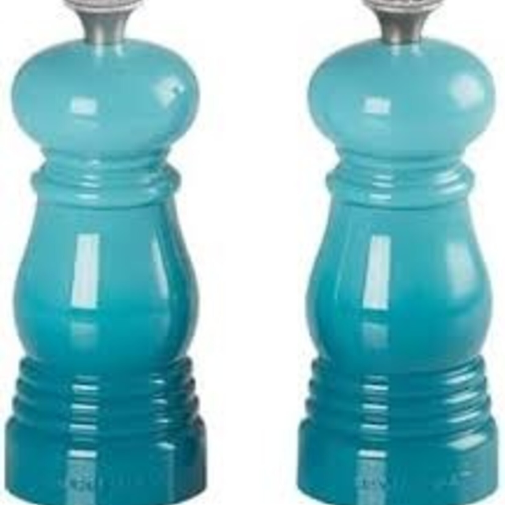 Le Creuset Petite Salt and Pepper Mill Set - Caribbean, 5" x 2" each | Le Creuset