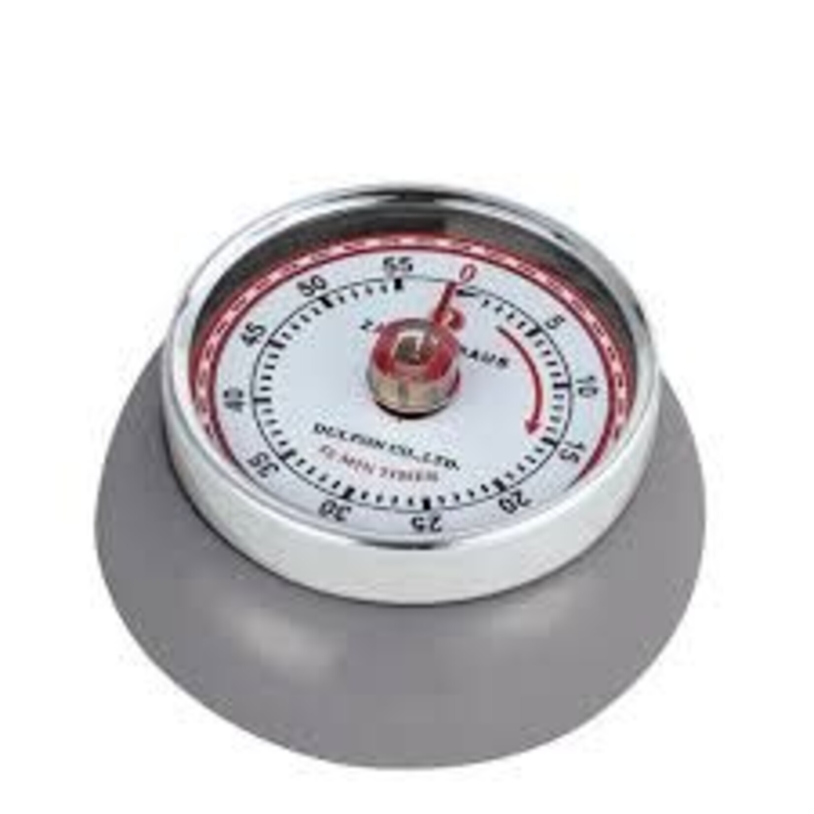 Frieling Frieling - Retro Kitchen Timer, Cool Gray, 2.75" X 1.25"