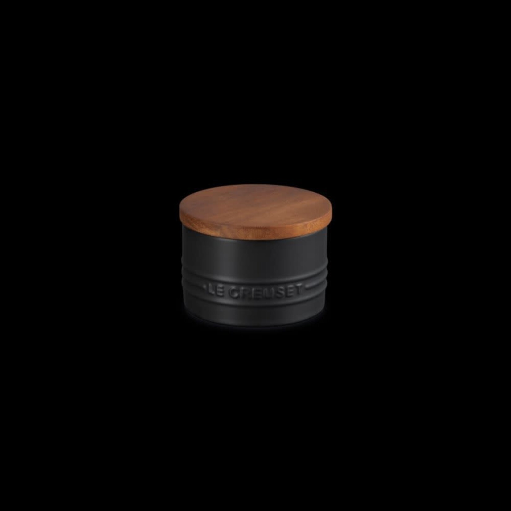 Le Creuset Salt Cellar with Wood Lid - Licorice 7 oz. | Le Creuset