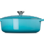 Le Creuset Signature Round Wide Oven 6.75 Qt Caribbean Signature SS, 6.75 qt. | Le Creuset