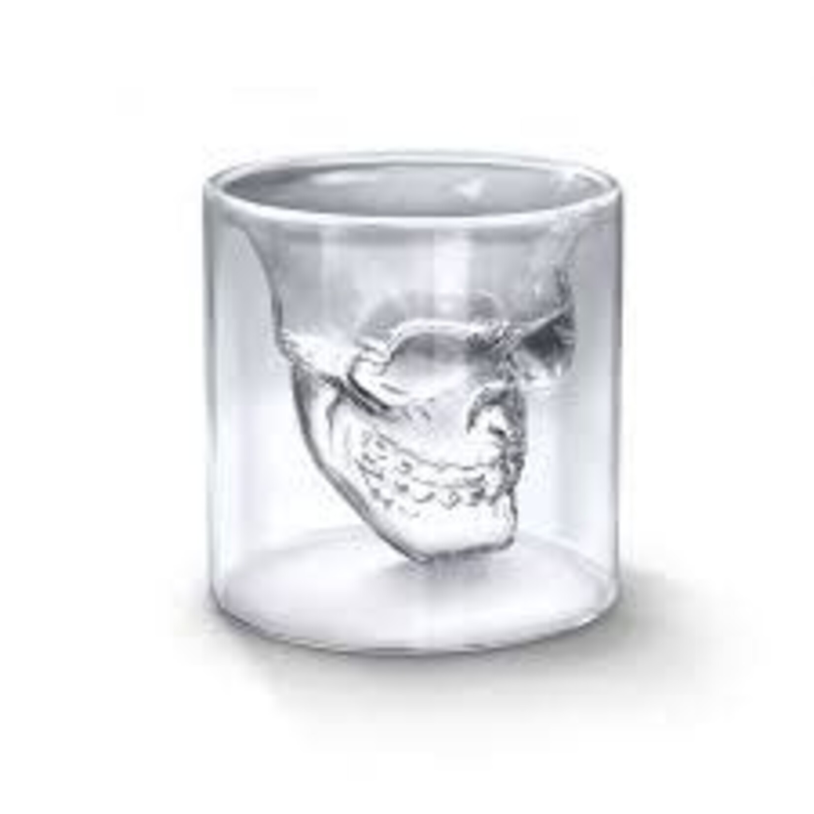 Fred & Friends DOOMED - Skull Shot Glass, Holds 2.5oz, Borosilicate Glass | Fred & Friends