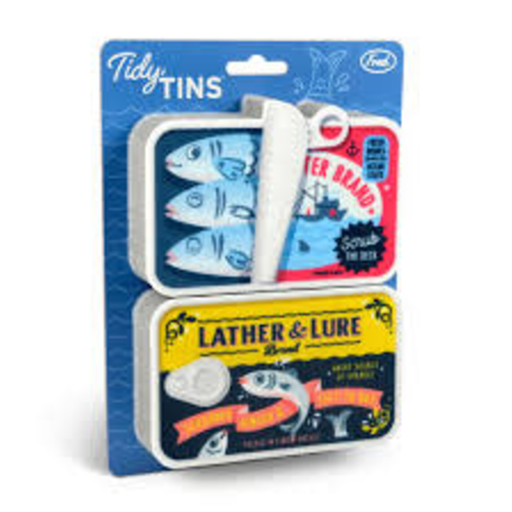 Fred & Friends Sponges - TIDY TINS Sardines - Set of 2 | Fred & Friends