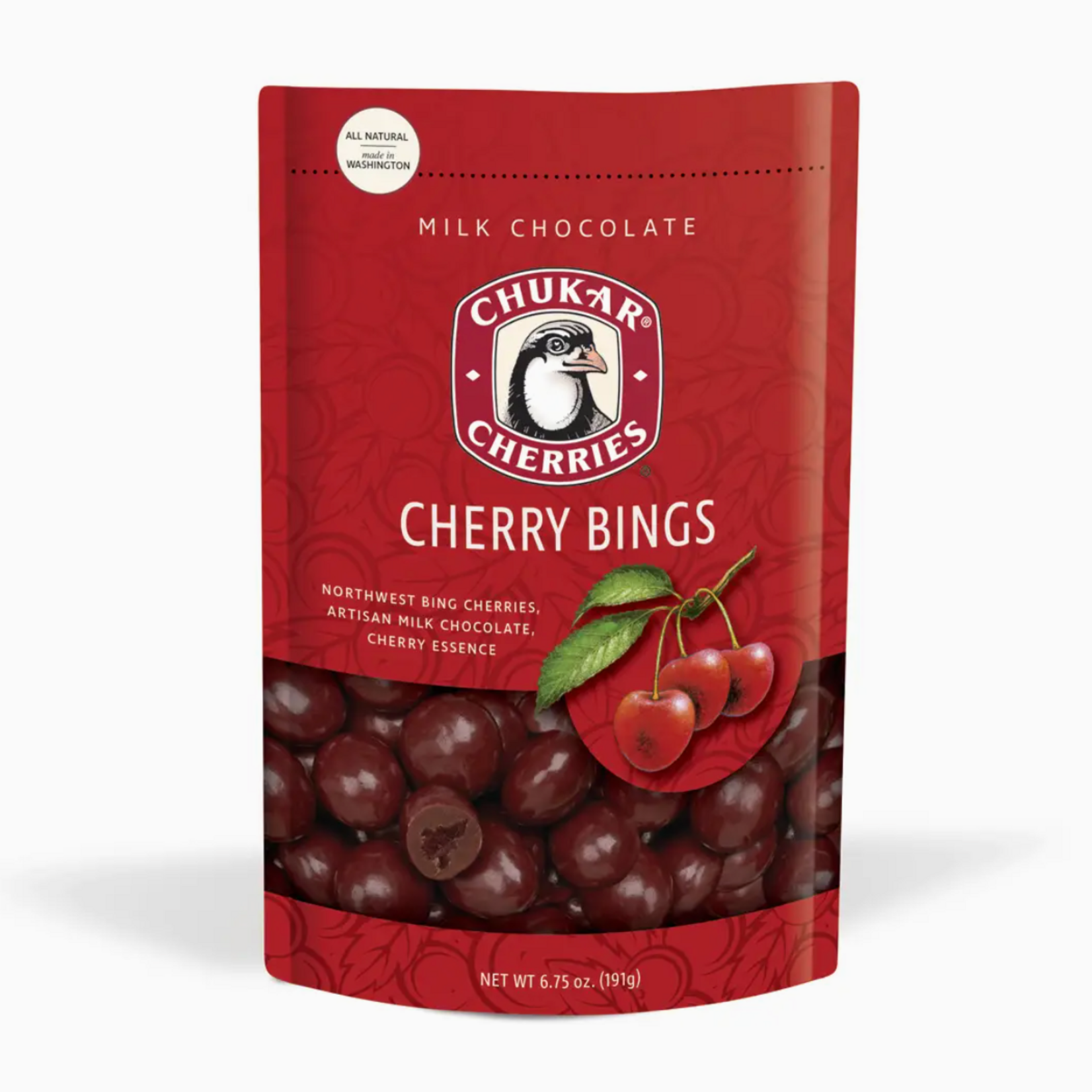 Chukar Cherry Company 6.75 oz Cherry Bings - Milk Chocolate | Chukar Cherry Company