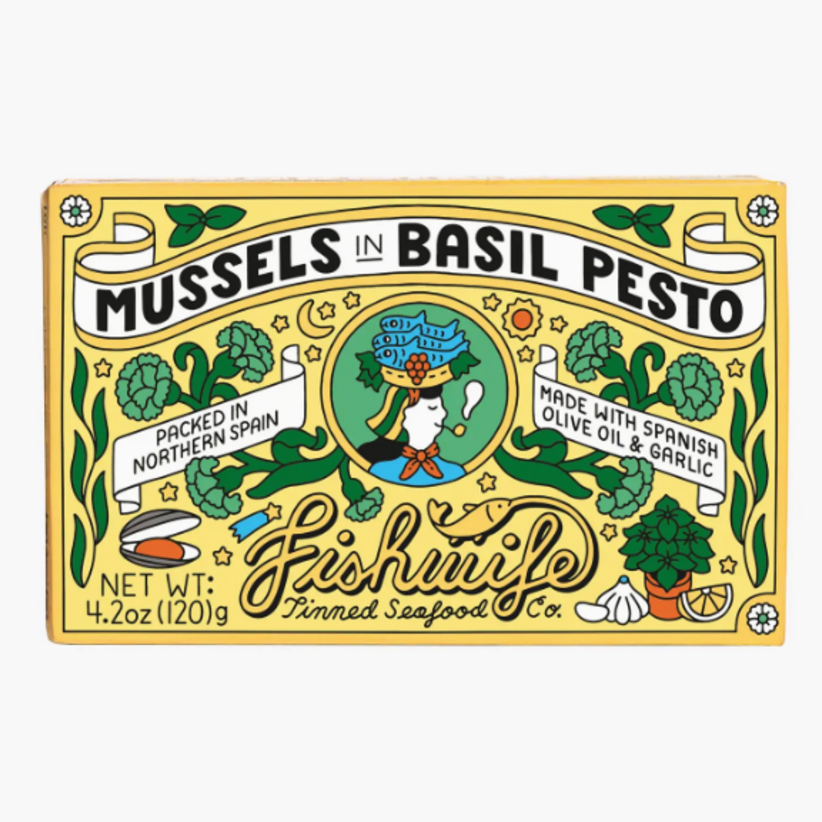 Fishwife Mussels in Basil Pesto