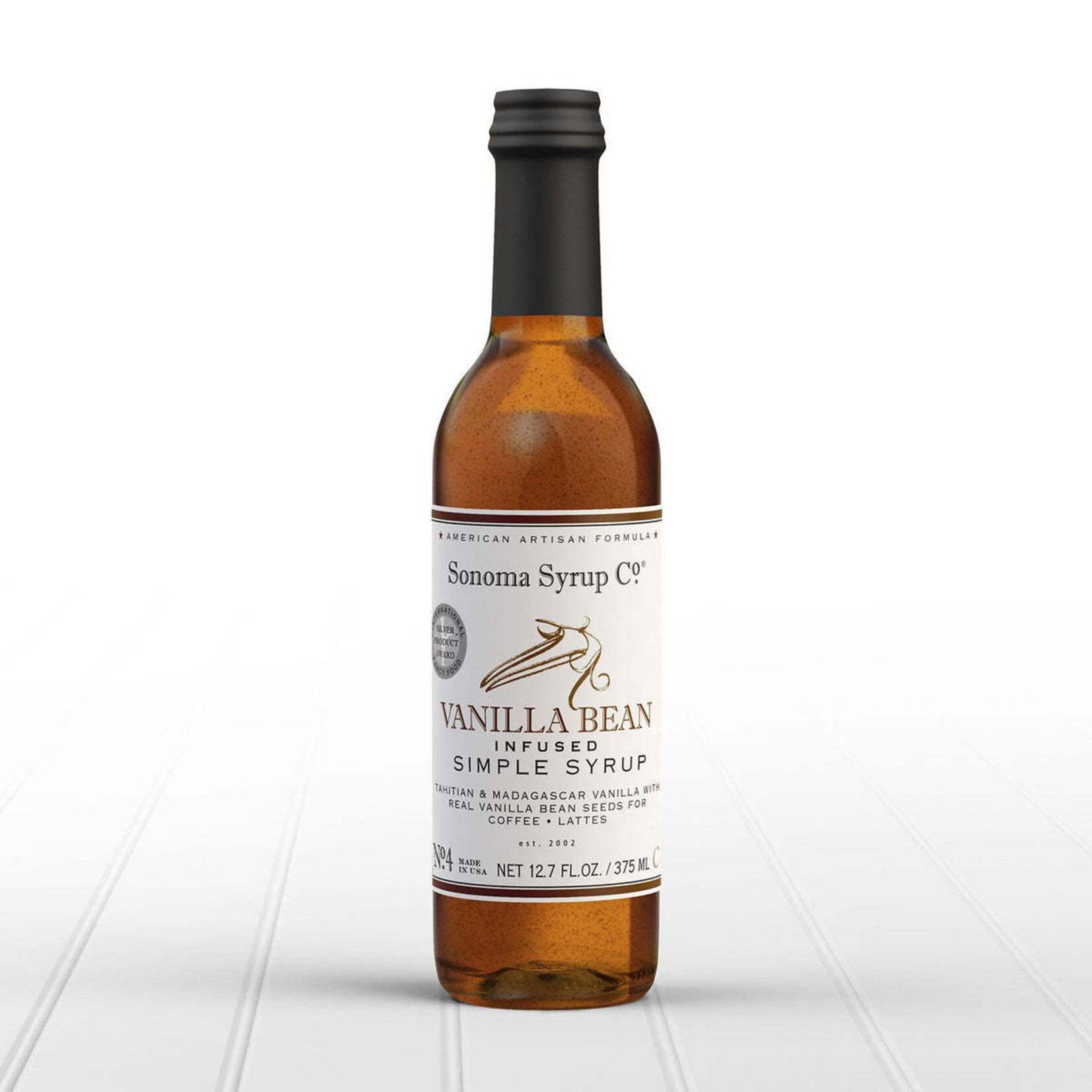 Sonoma Syrup Co. 12.7 oz Vanilla Bean Infused Simple Syrup | Sonoma Syrup Co.