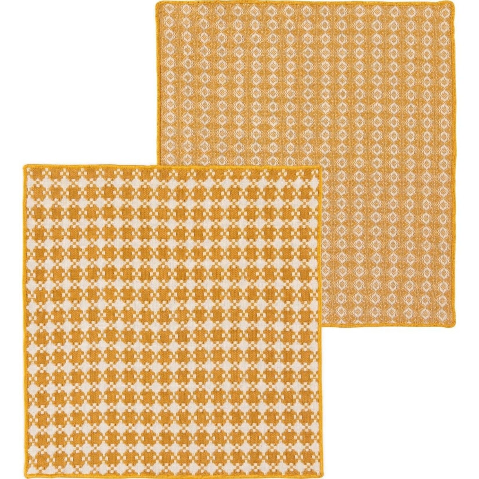 Danica Brands Set/2 - Dishcloth Facet Ochre | Danica Brands