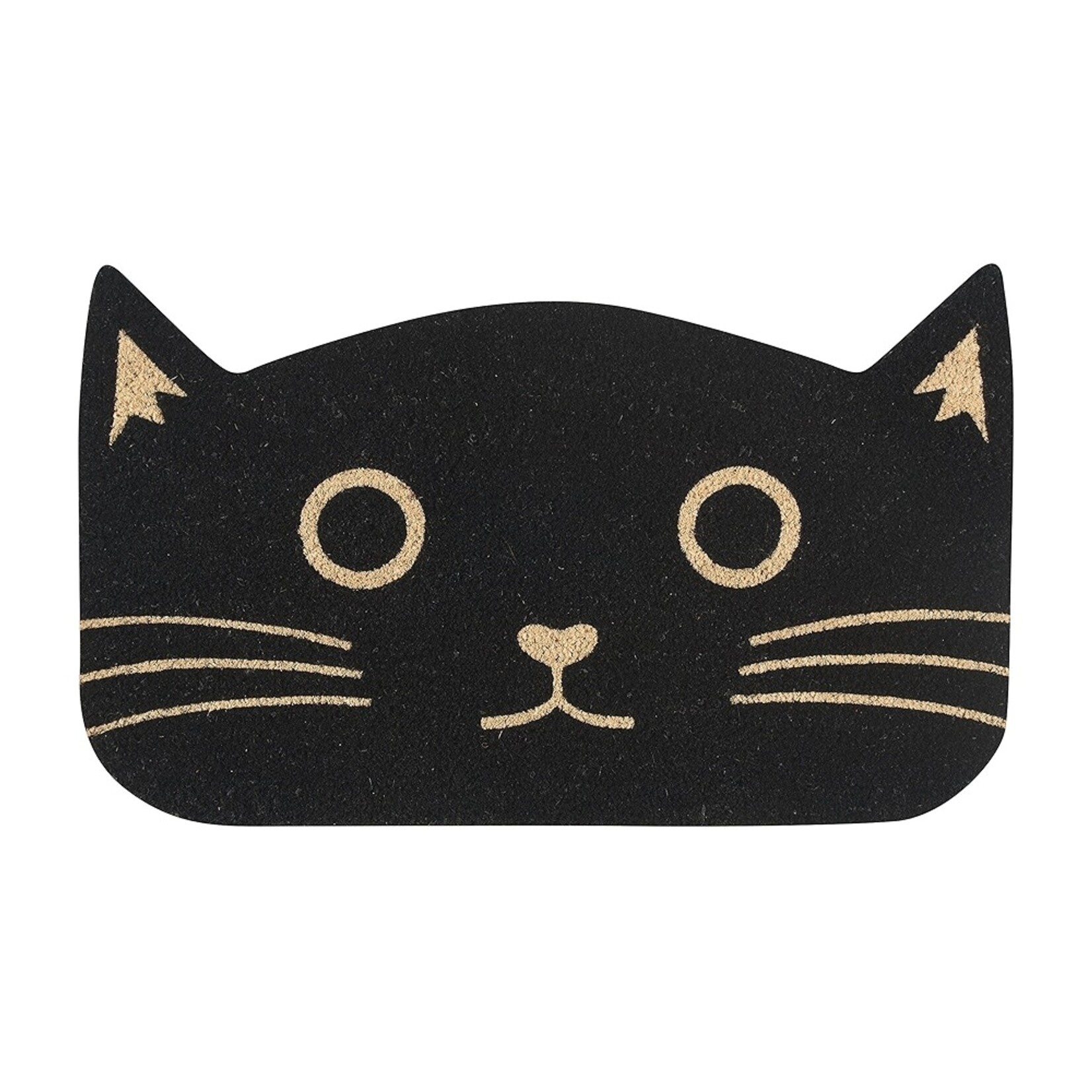 Danica Brands Doormat - Black Cat Shaped Coir | Danica Brands
