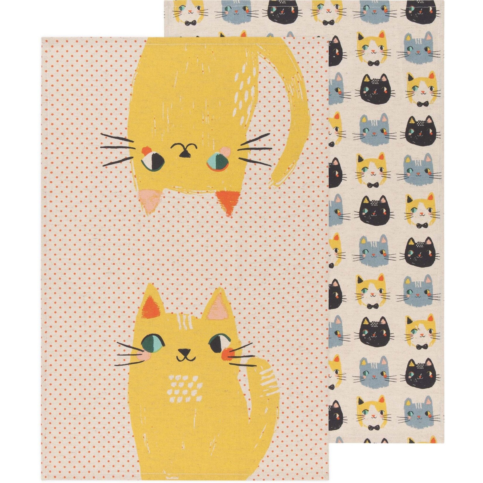 Danica Brands Tea Towel S/2 - Meow Meow | Danica Brands