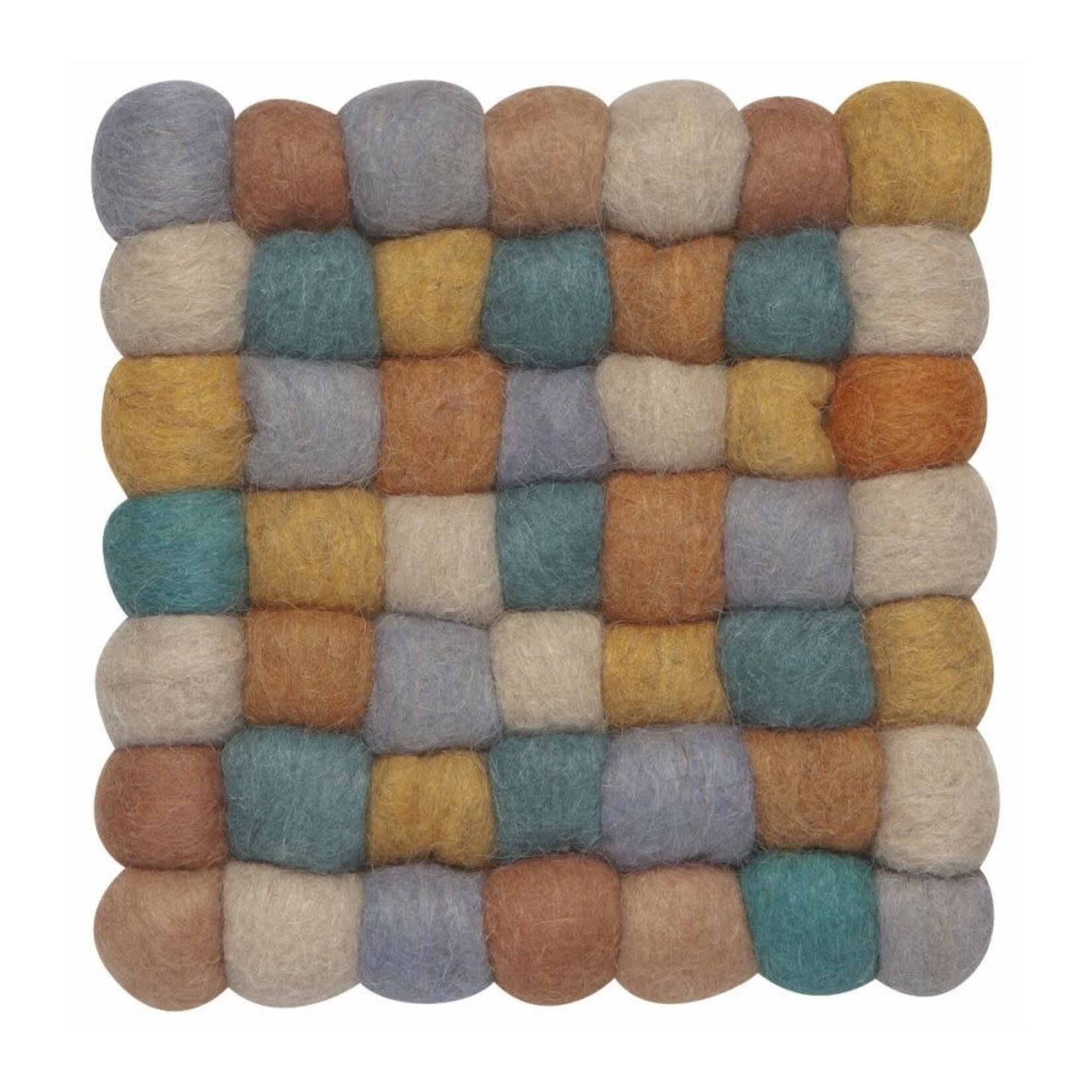 Danica Brands Ochre Wool Felt Ball Trivet | Danica Brands