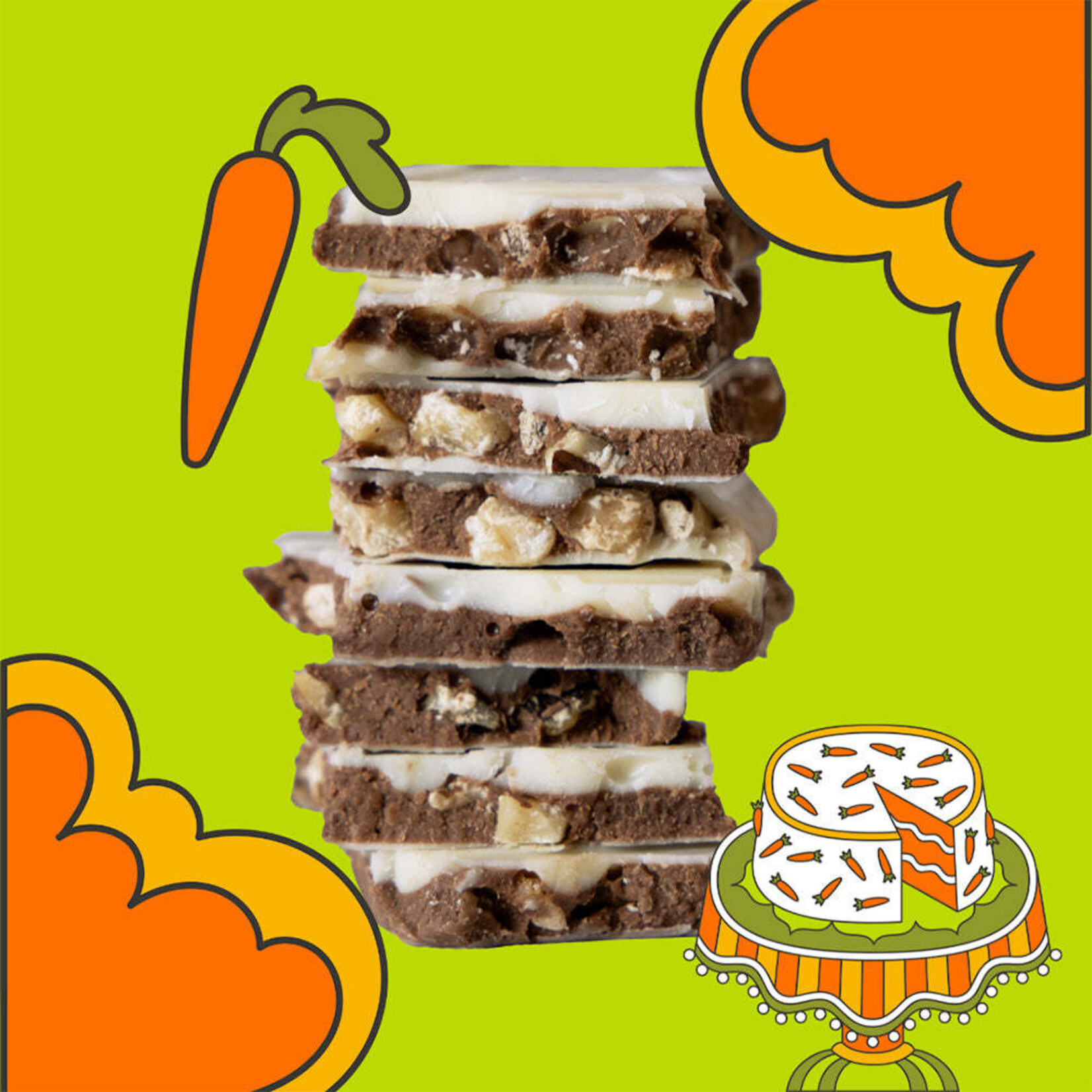 Seattle Chocolate Presents Maeve 14-Carrot Cake Truffle Bar | Seattle Chocolate Presents Maeve