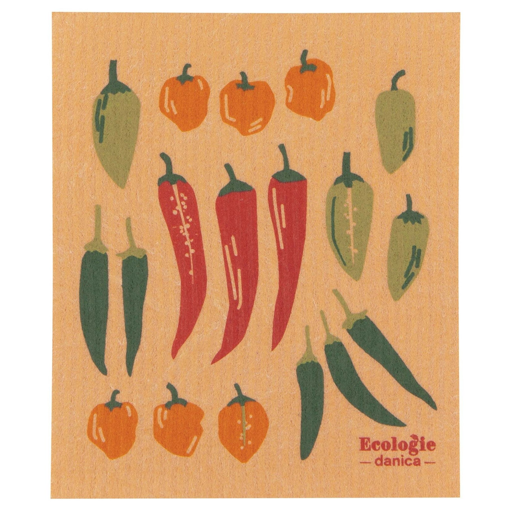 Danica Brands Swedish Dishcloth - Chili Peppers | Danica Brands