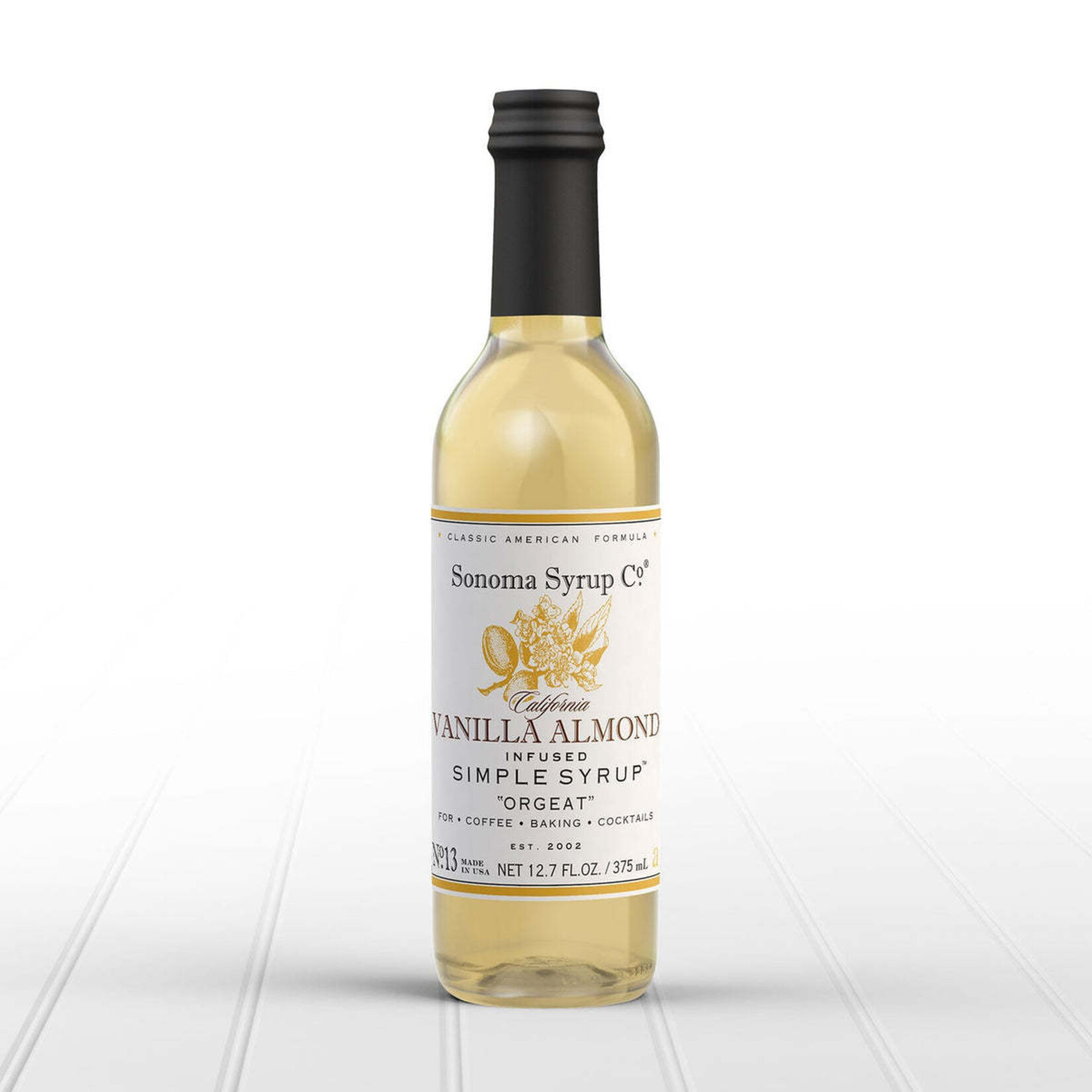 Sonoma Syrup Co. 12.7 oz Vanilla Almond (Orgeat) Infused Simple Syrup | Sonoma Syrup Co.