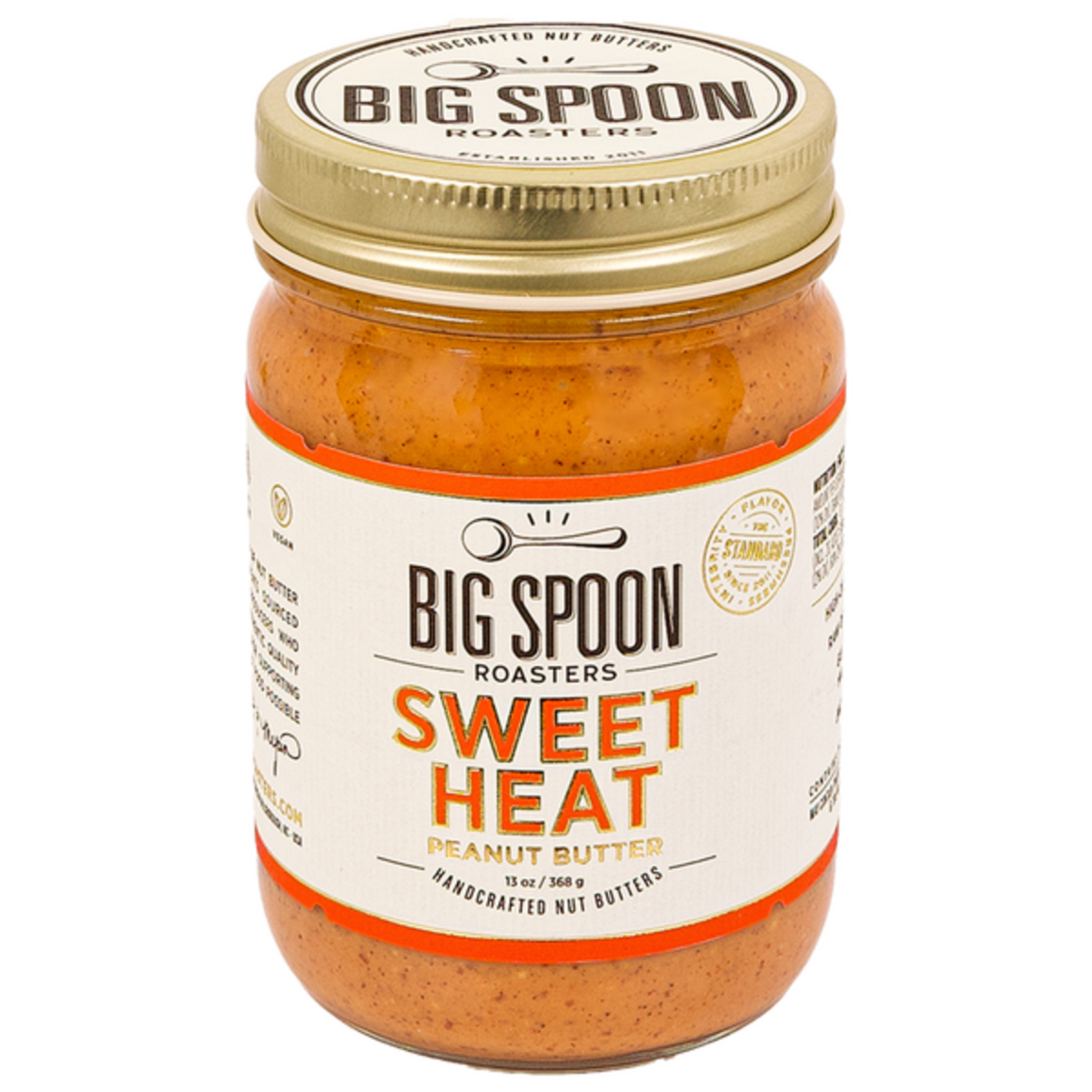 Big Spoon Roasters Sweet Heat Peanut Butter | 13 oz Jar | Big Spoon Roasters