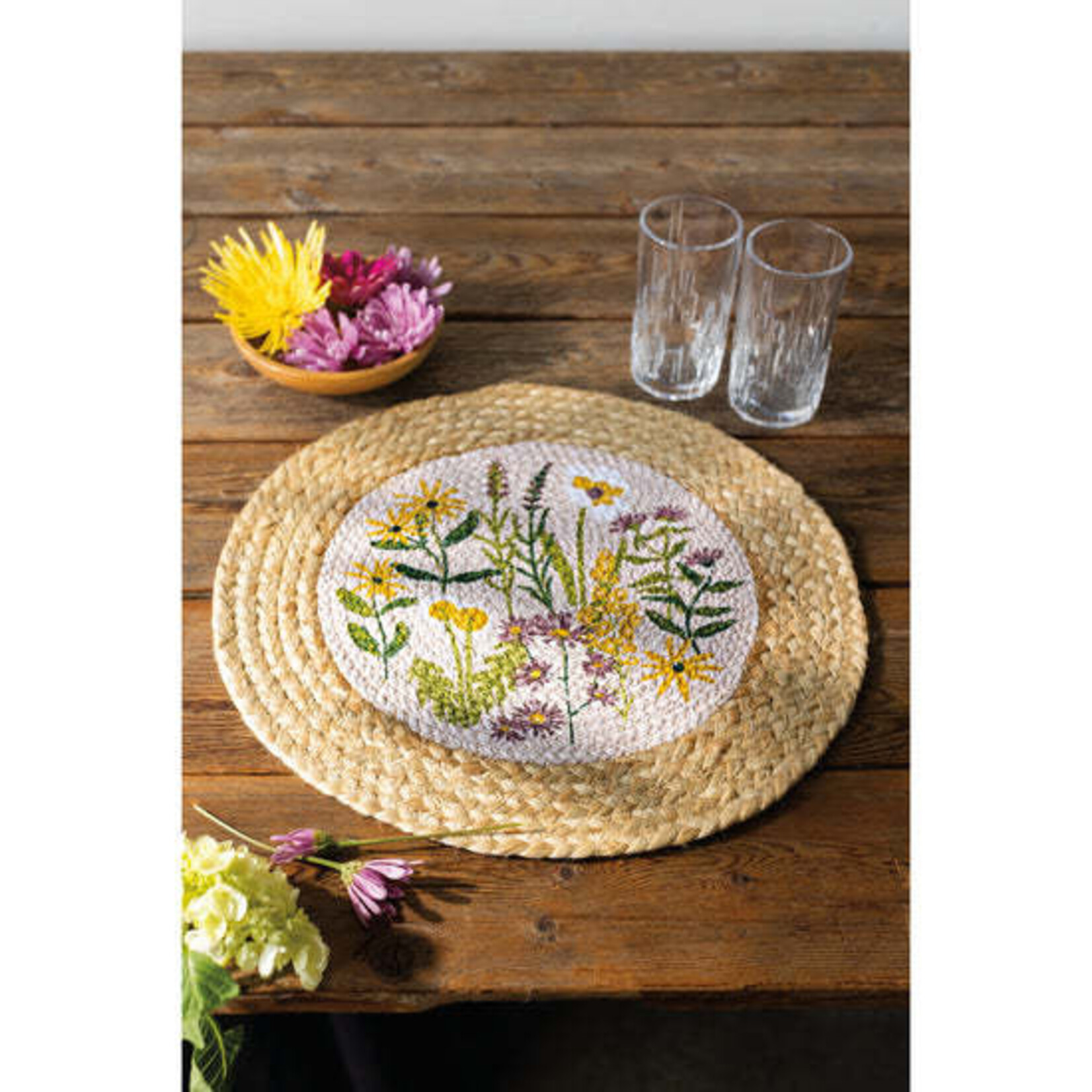 Danica Brands Placemat - Braided Bees & Blooms | Danica Brands