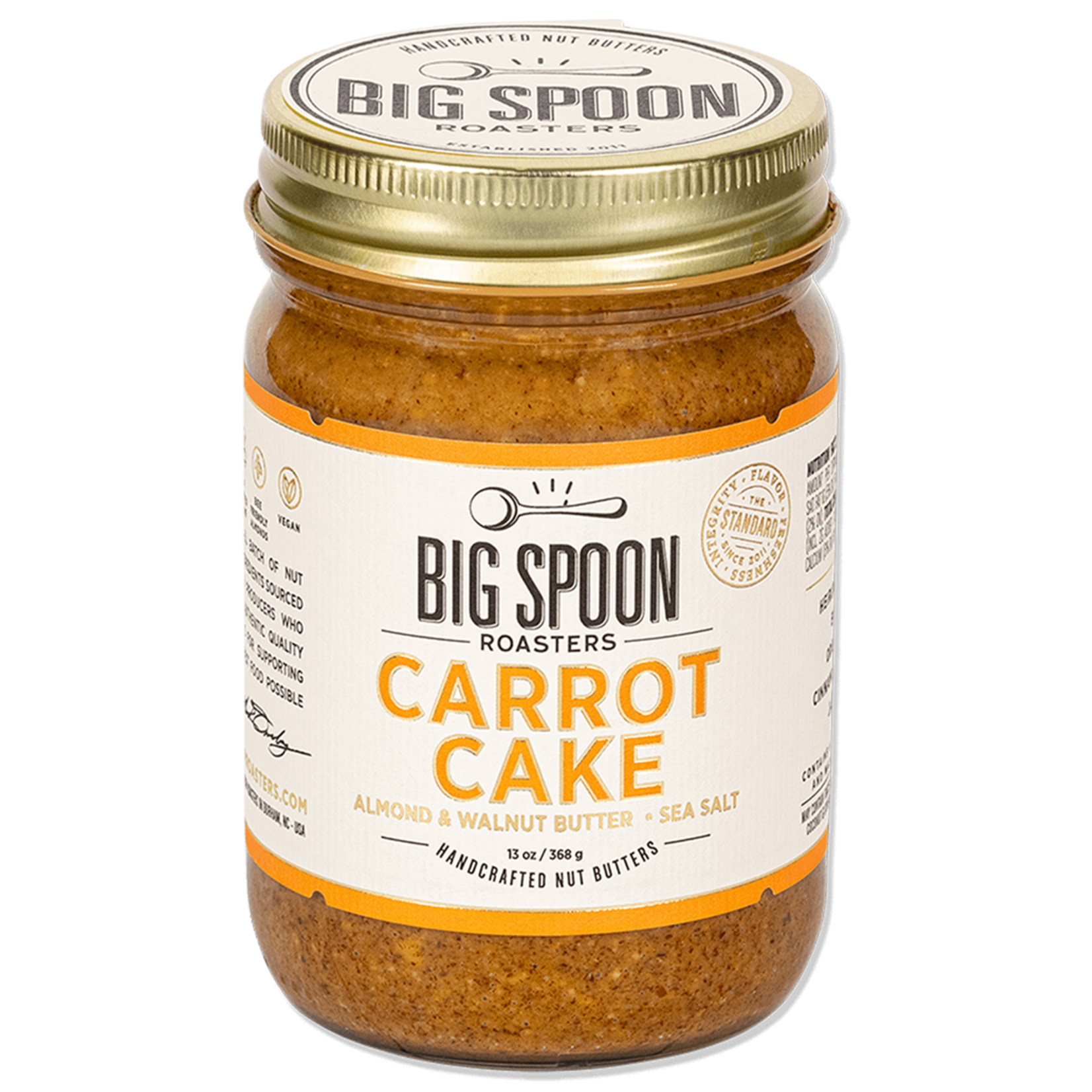 Big Spoon Roasters Carrot Cake Almond & Walnut Butter | 13 oz Jar | Big Spoon Roasters