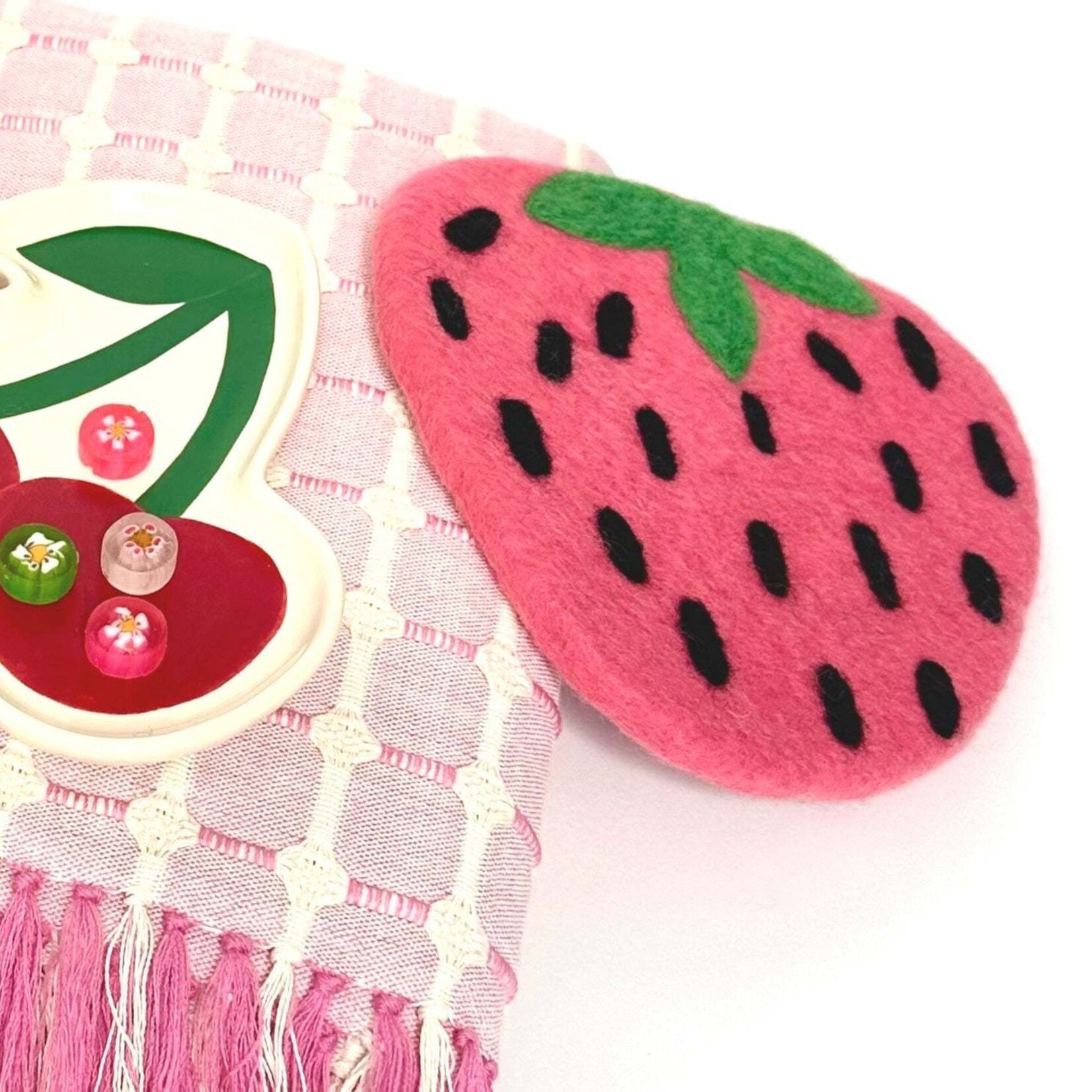 Danica Brands Trivet - Felt Wool Berry Sweet