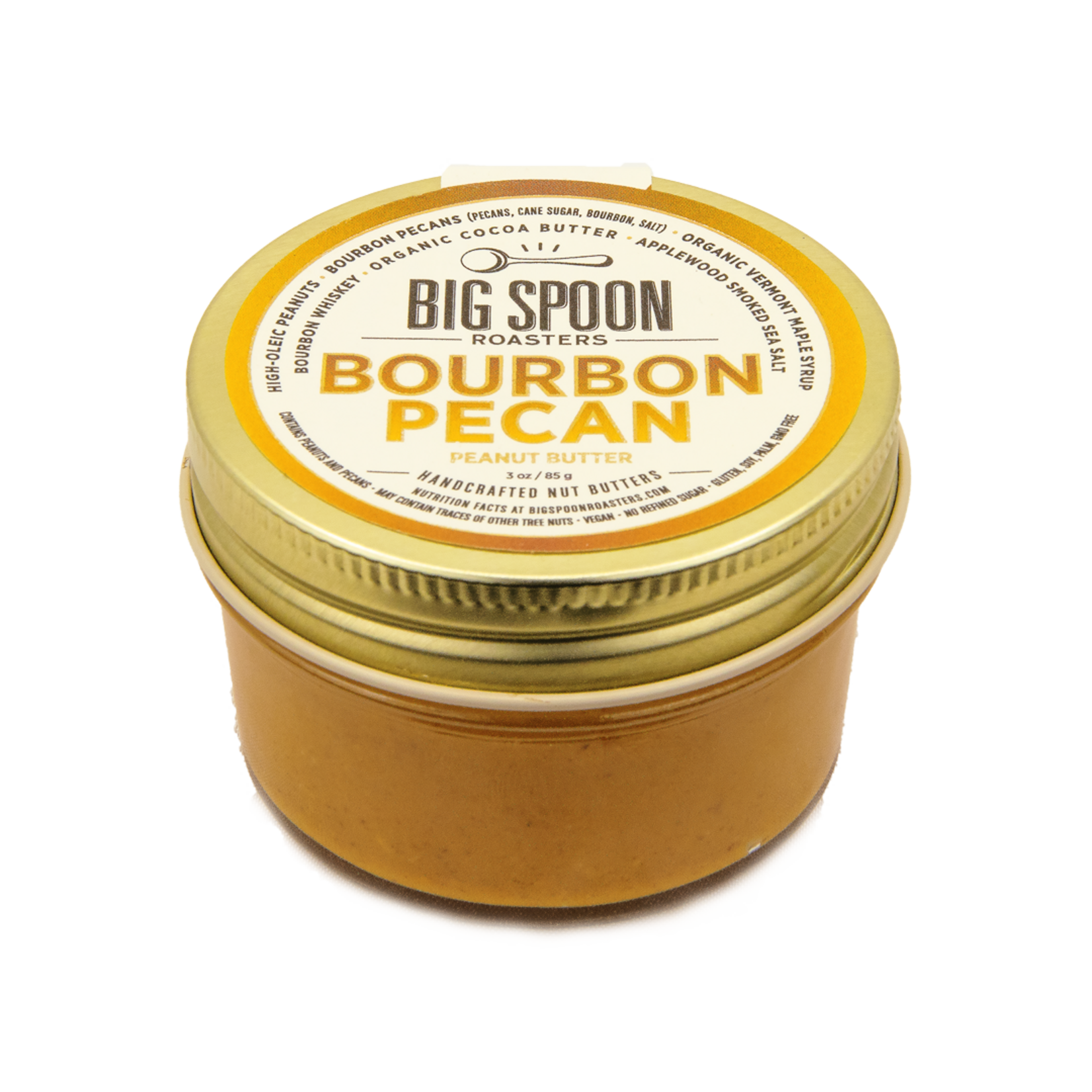 Big Spoon Roasters Bourbon Pecan Peanut Butter | 13 oz Jar | Big Spoon Roasters