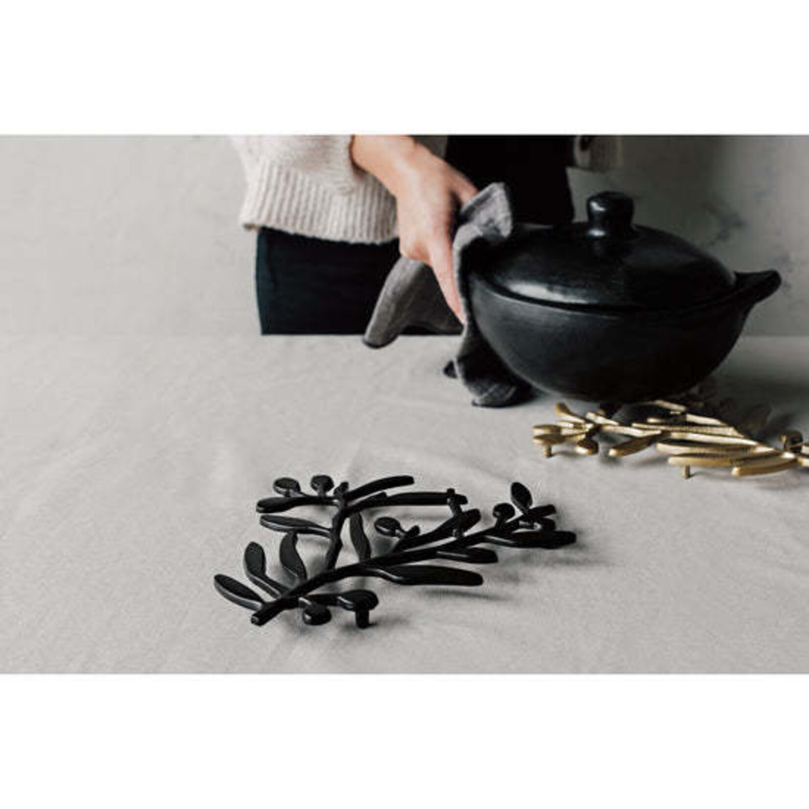Danica Brands Metal - Trivet Branch Matte Blk | Danica Brands