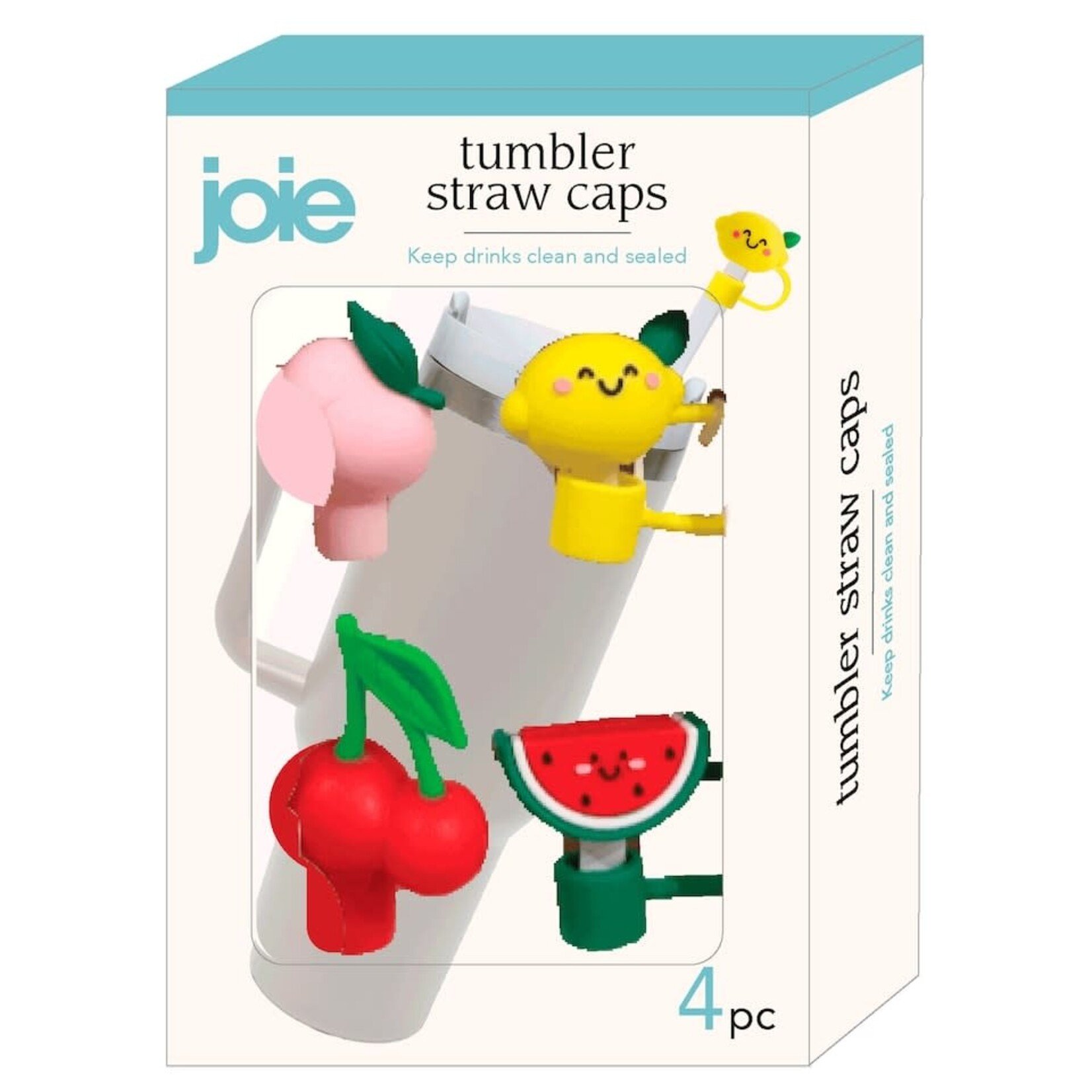 Harold Import Co. Joie Straw Cap, Tumbler Shape, Set of 4 | Harold Import Co.