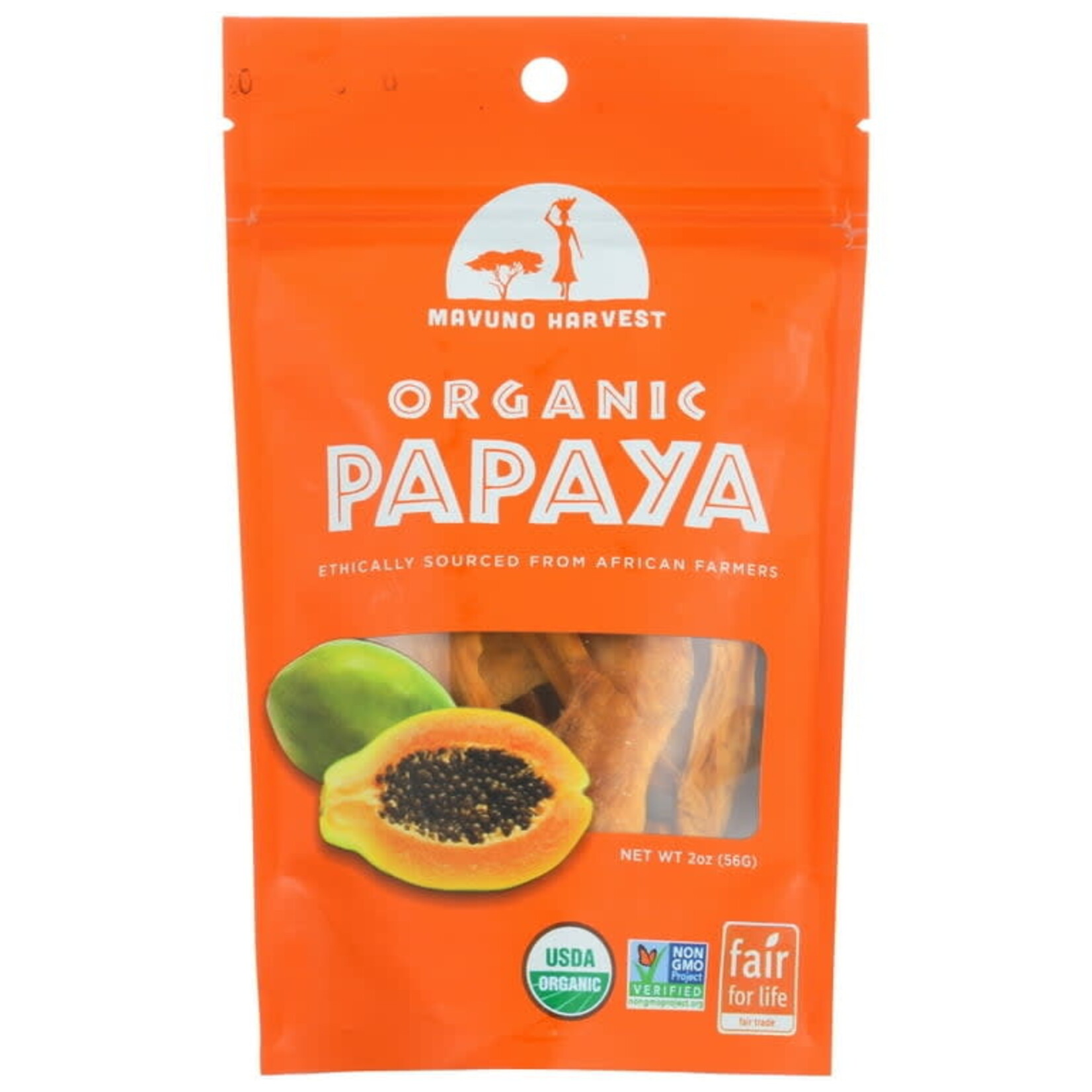 MAVUNO ORG HARVEST Organic Dried Papaya 2 OZ | MAVUNO ORG HARVEST