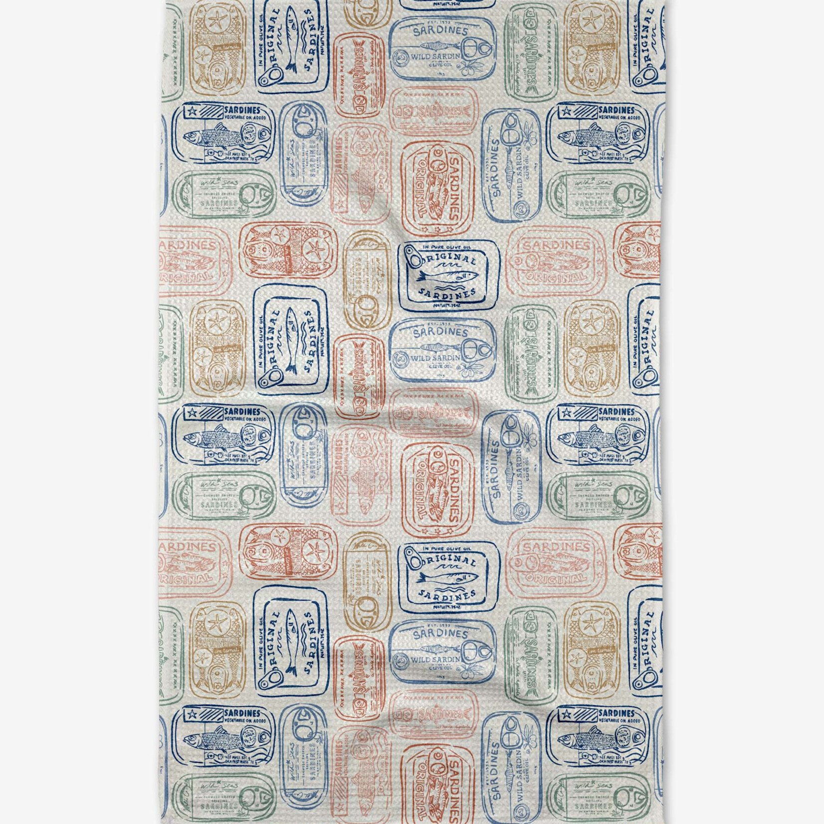 Geometry Tinned Sardines Tea Towel | Geometry