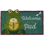 Tag Non-Slip Coir Mat - Frog on Lily Pad (Shaped) | Tag