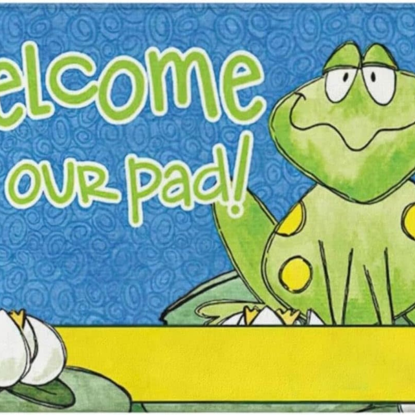 Tag Non-Slip Coir Mat - Frog on Lily Pad (Shaped) | Tag