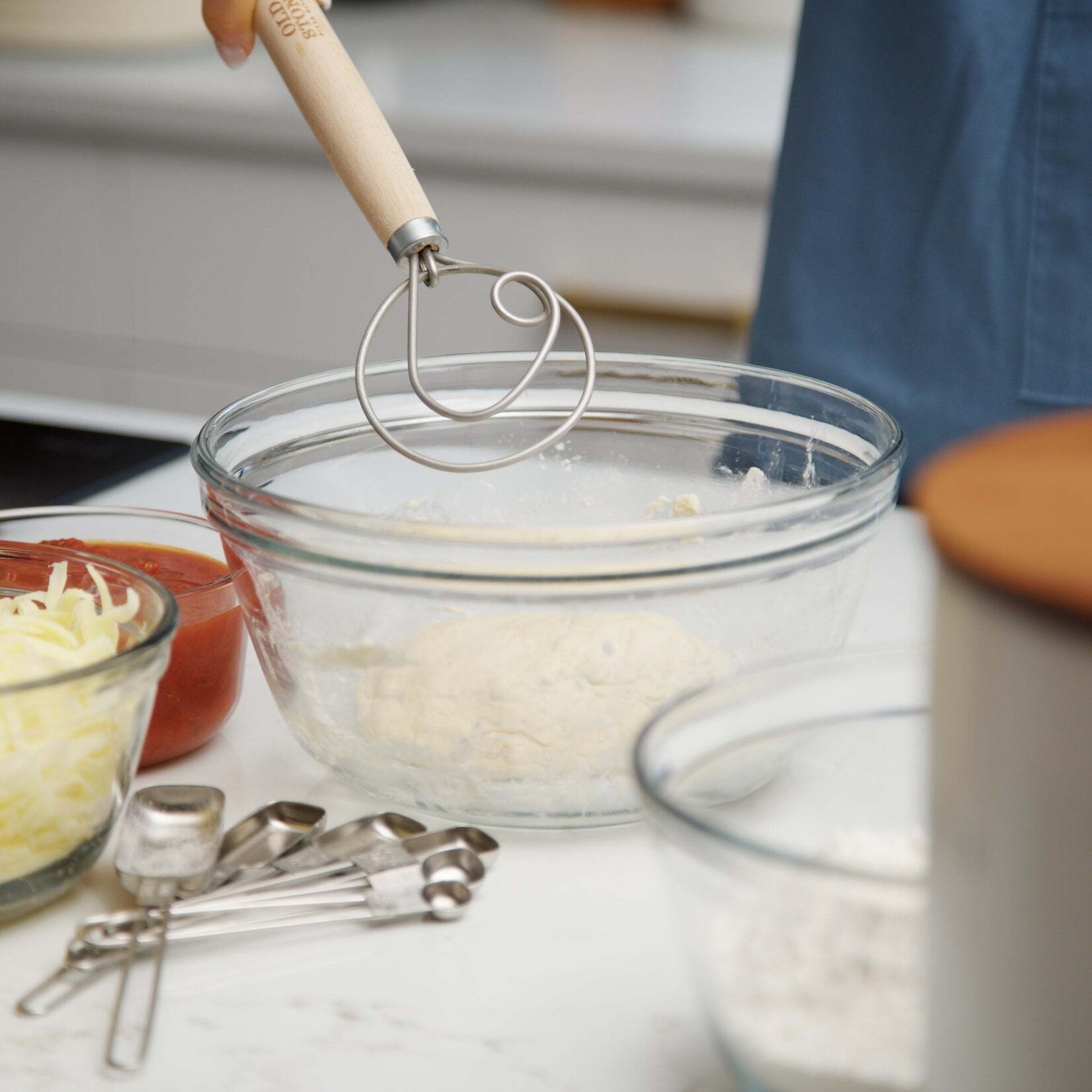Old Stone Dough Whisk, 11.5-Inch | Kitchen Supply