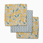 Geometry Lemon Waves Dishcloth Set | Geometry