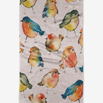 Geometry Summer Songbirds Tea Towel