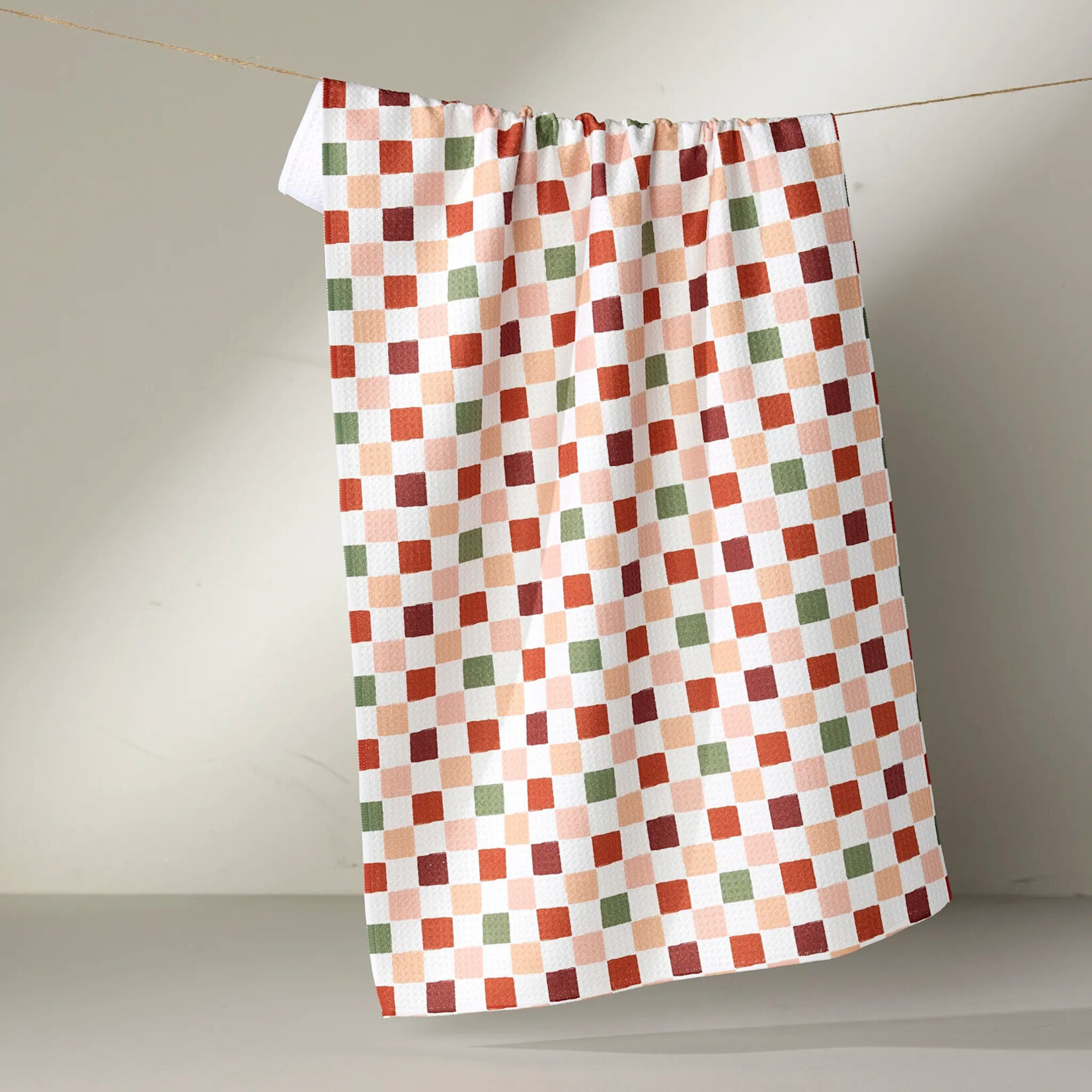 Geometry Cozy Check Tea Towel | Geometry