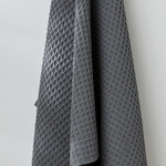 Geometry Charcoal Waffle Bath Towel | Geometry