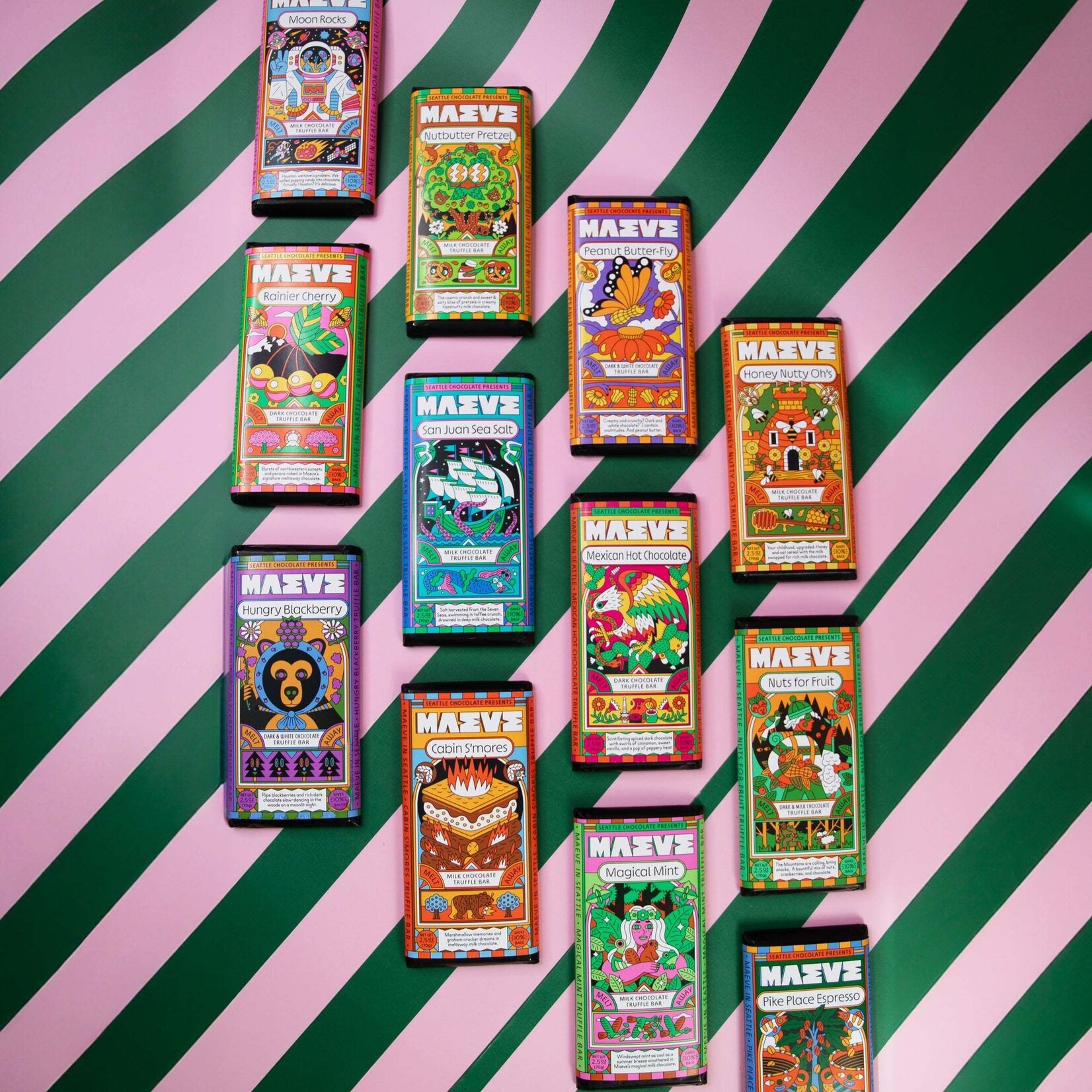 Seattle Chocolate Presents Maeve Spring - Dirt Pile Truffle Bar | Seattle Chocolate Presents Maeve