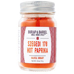 Burlap & Barrel Szegedi 178 Hot Paprika - Single Origin Spice & Seasoning | 1.8 oz glass jar | Burlap & Barrel