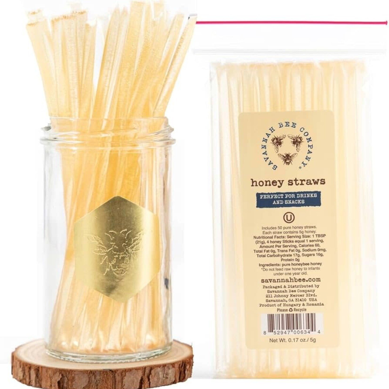 Savannah Bee Company Honey Straw Single/50ct. Bundles | Savannah Bee Company