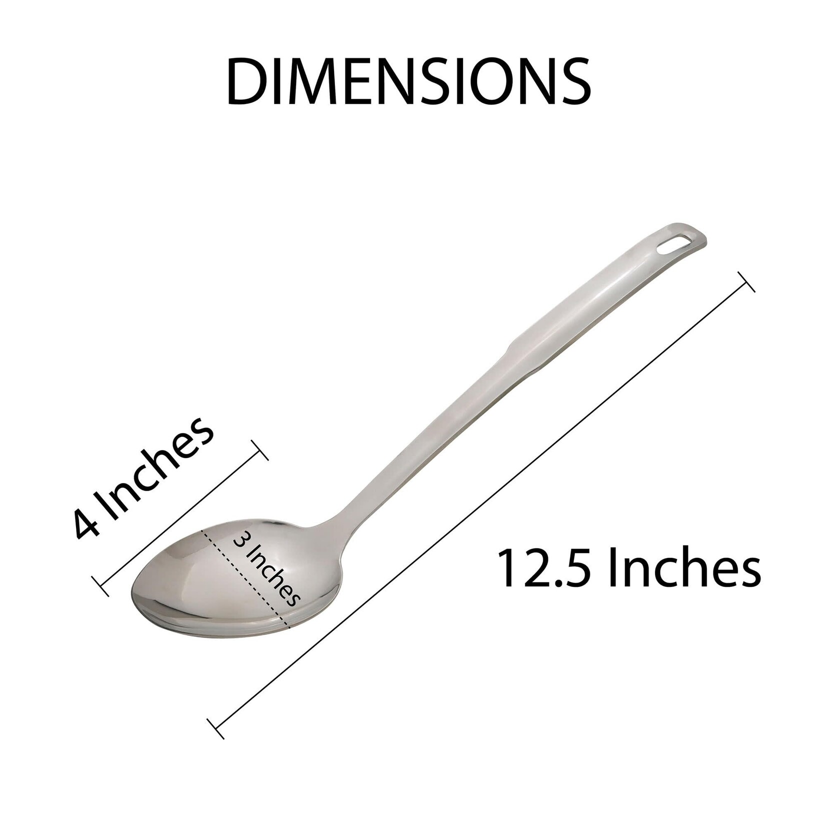 Harold Import Co. Solid Serving Spoon, 12.5in | Harold Import Co.