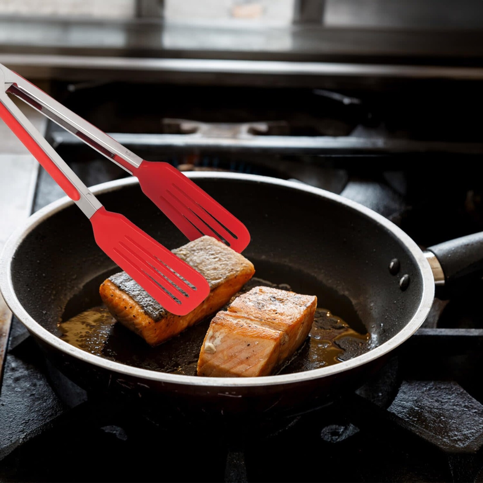 Harold Import Co. Slotted Flipper Tong, Nylon, 8in | Harold Import Co.