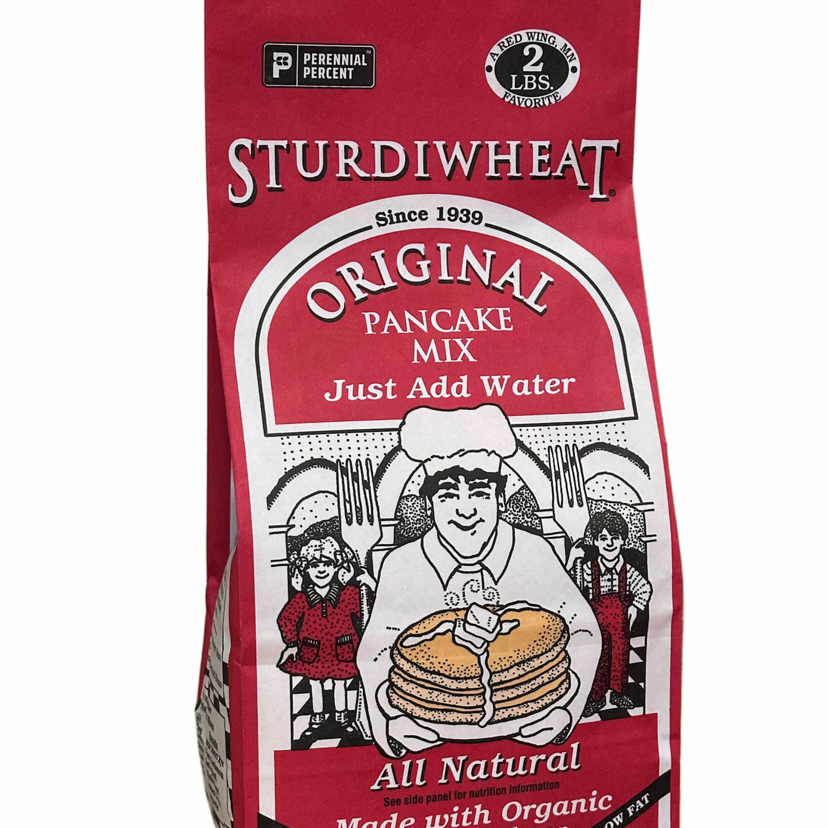 Sturdiwheat Original Pancake Mix - Made with Organic Flour - 2 lb