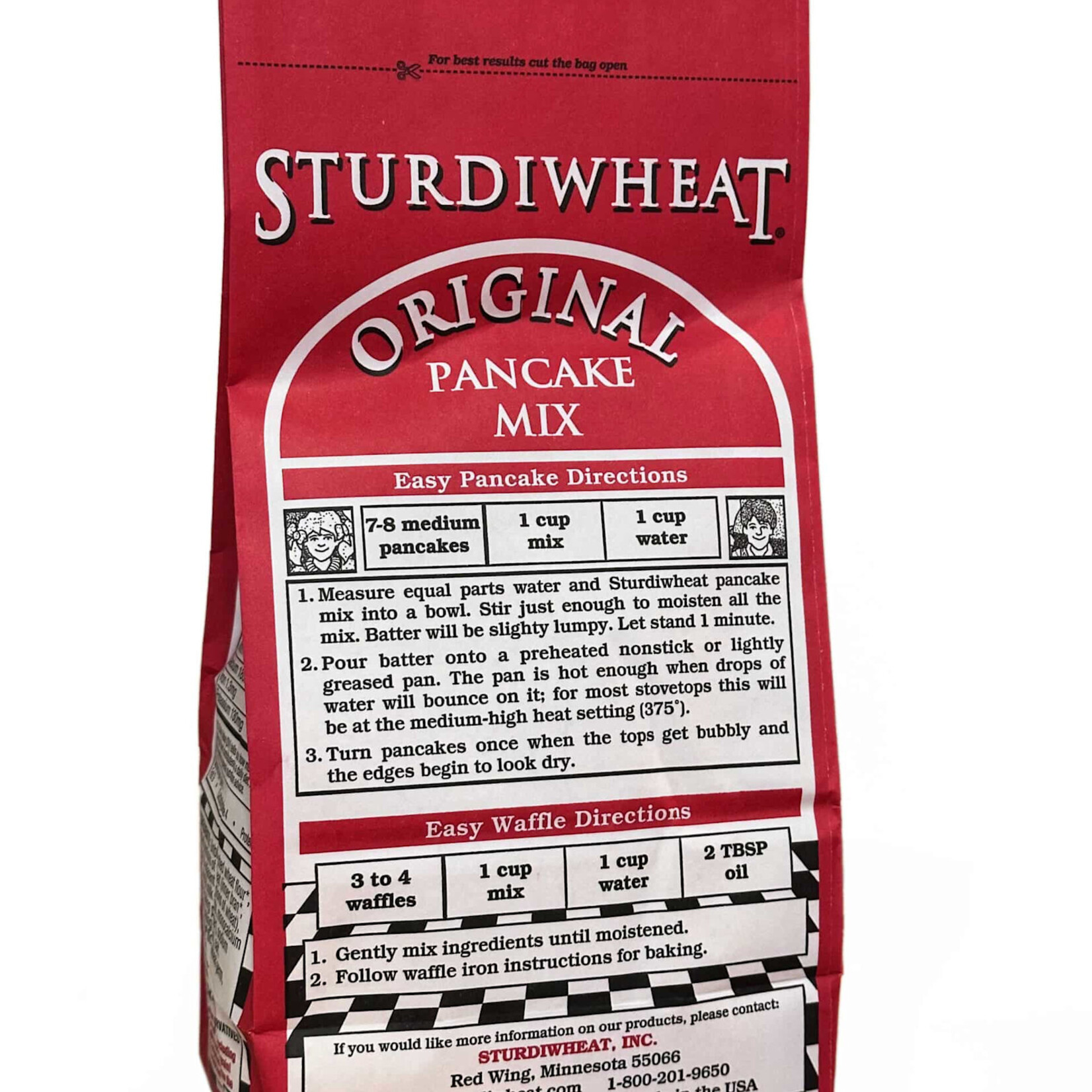 Sturdiwheat Original Pancake Mix - Made with Organic Flour - 2 lb