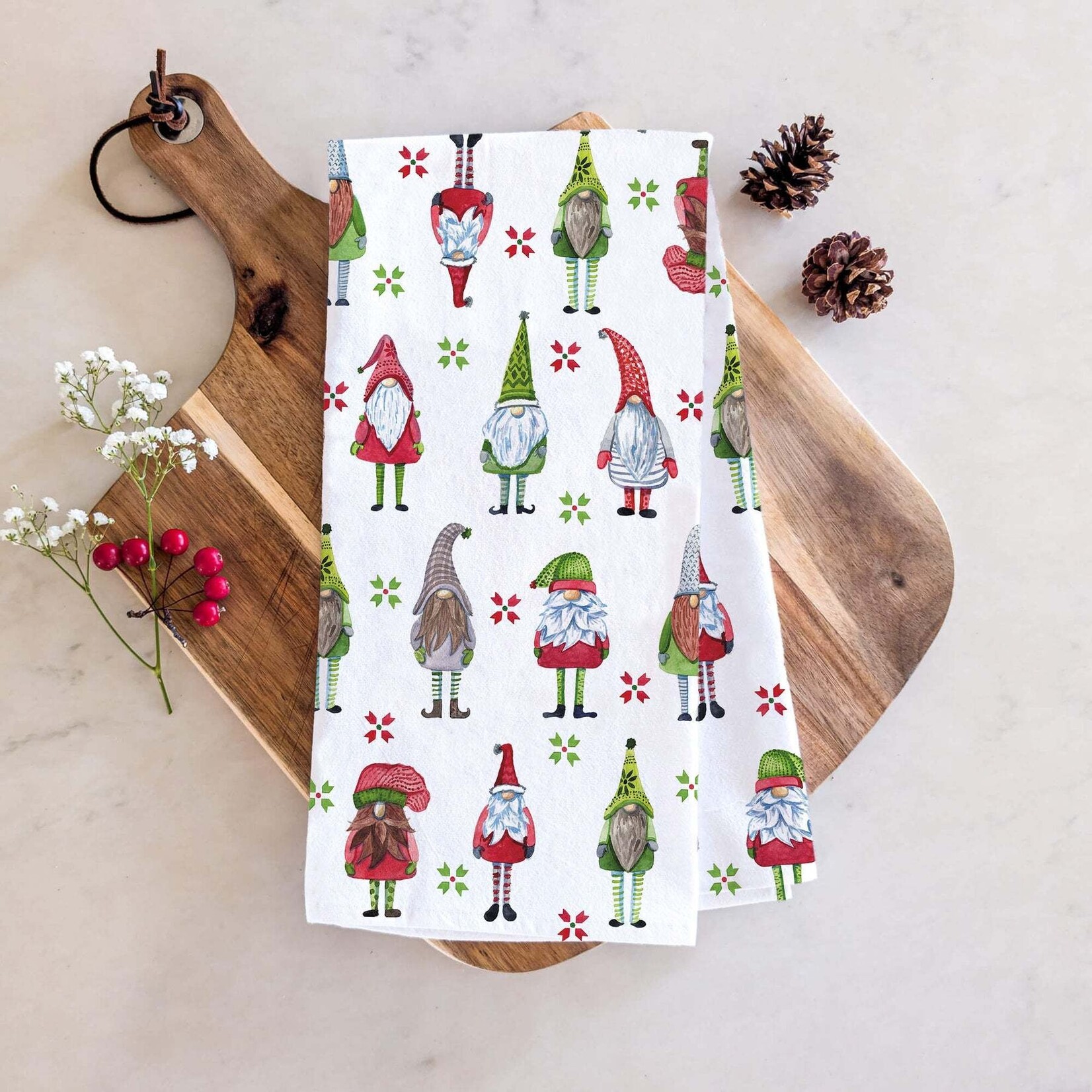 Danica Brands Tea Towel - Printed Gnome Grown