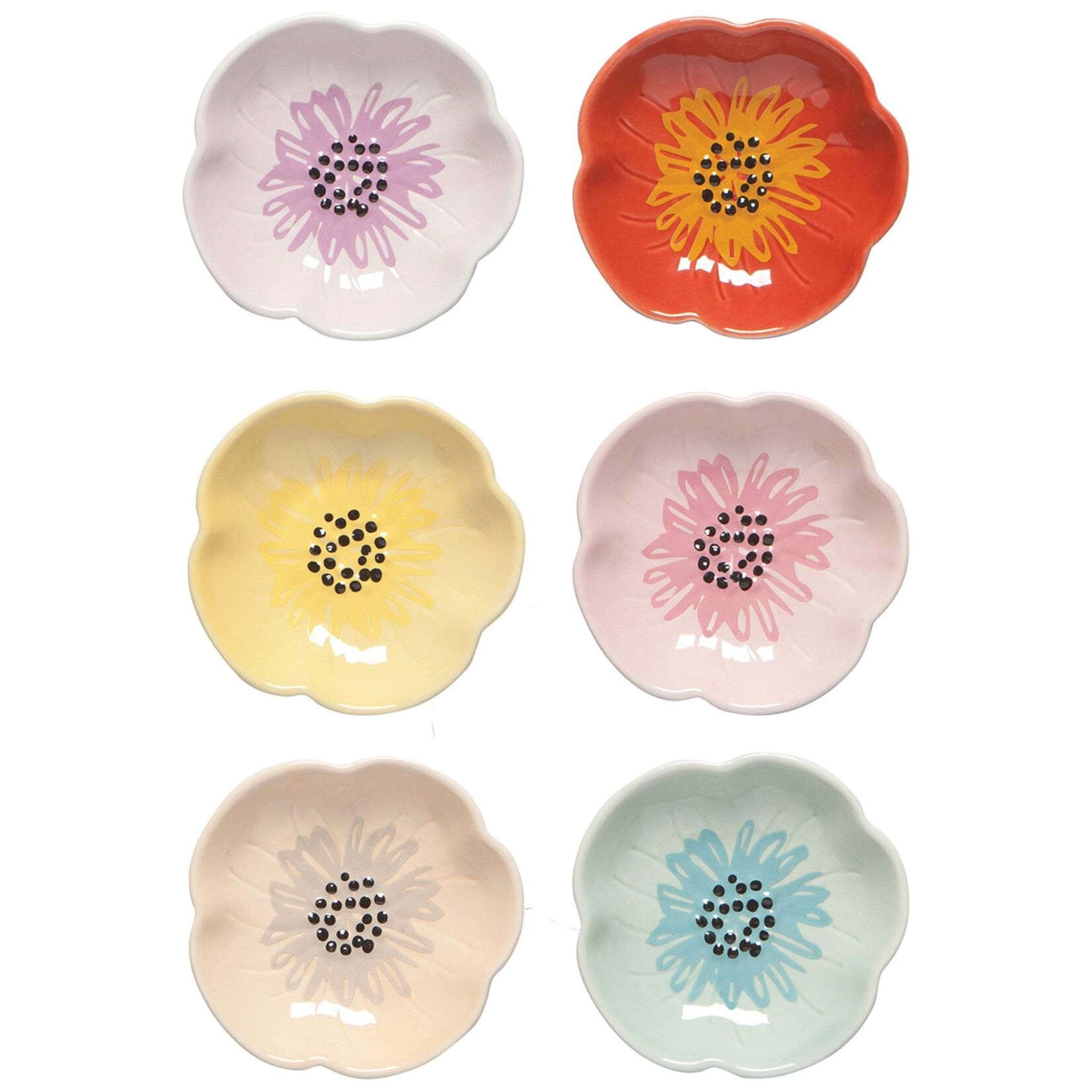 Danica Brands Pinch - Bowl Set/6 Flower
