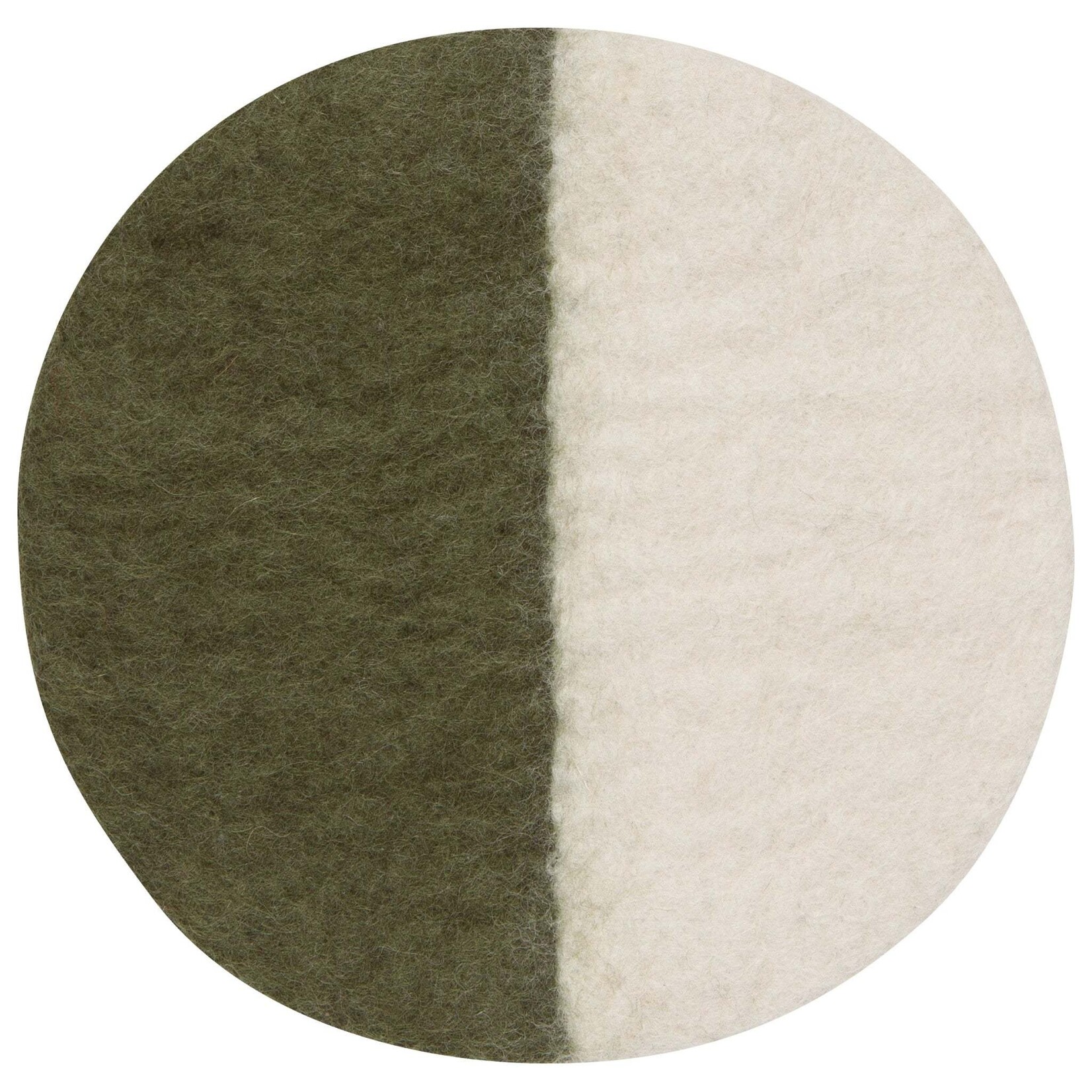 Danica Brands Trivet - Wool Braid Olive Branch