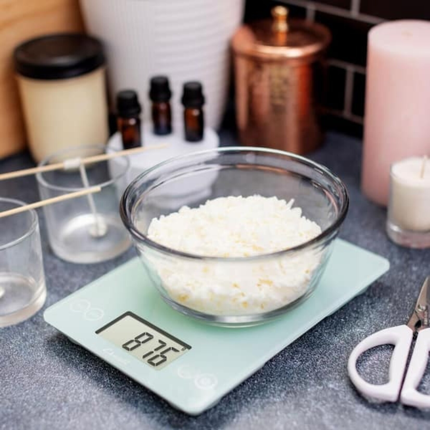 Arti Classic Glass Digital Scale, Teal | Kitchen Supply