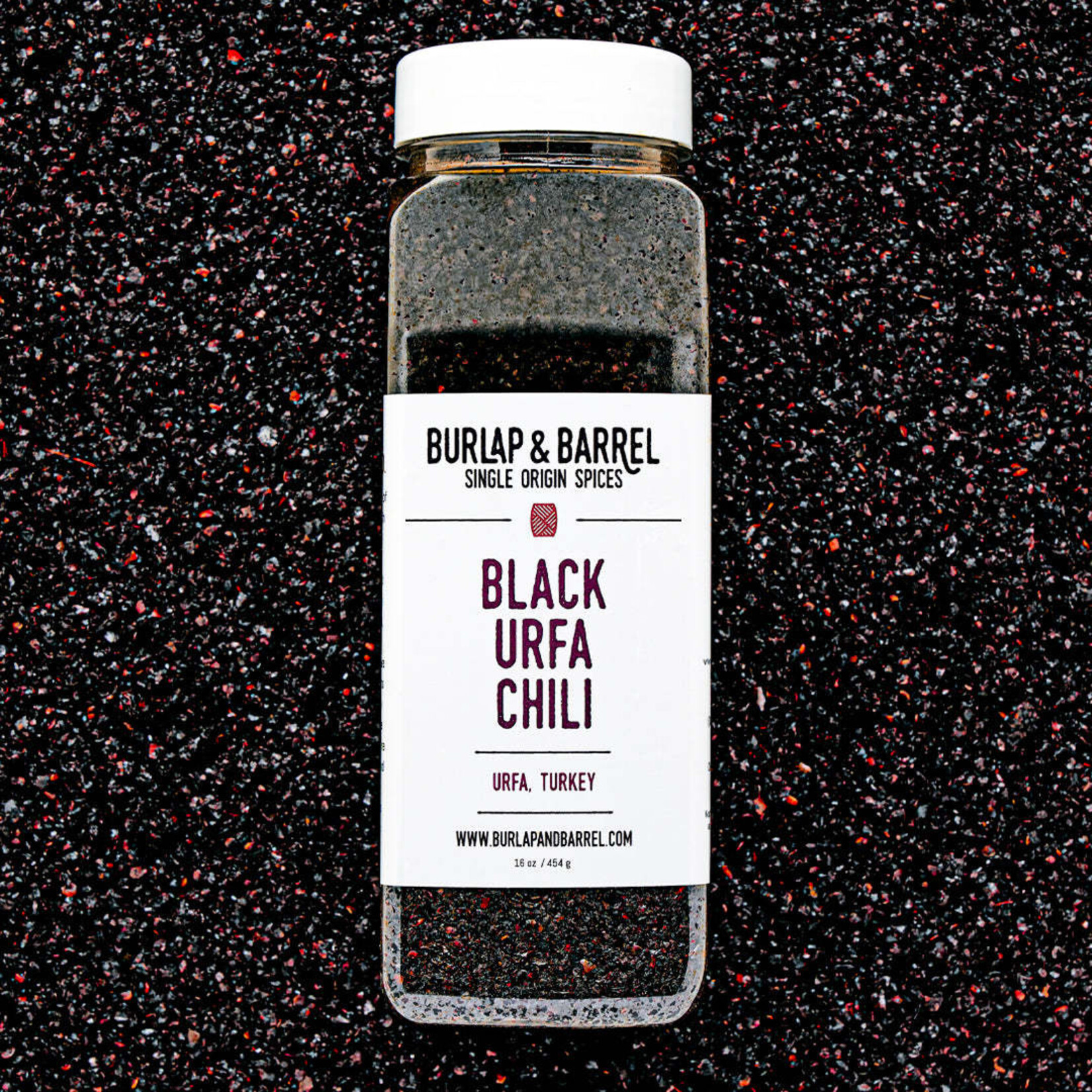 Burlap & Barrel Black Urfa Chili (Urfa biber) - Single Origin Spice | 1.8 oz glass jar | Burlap & Barrel