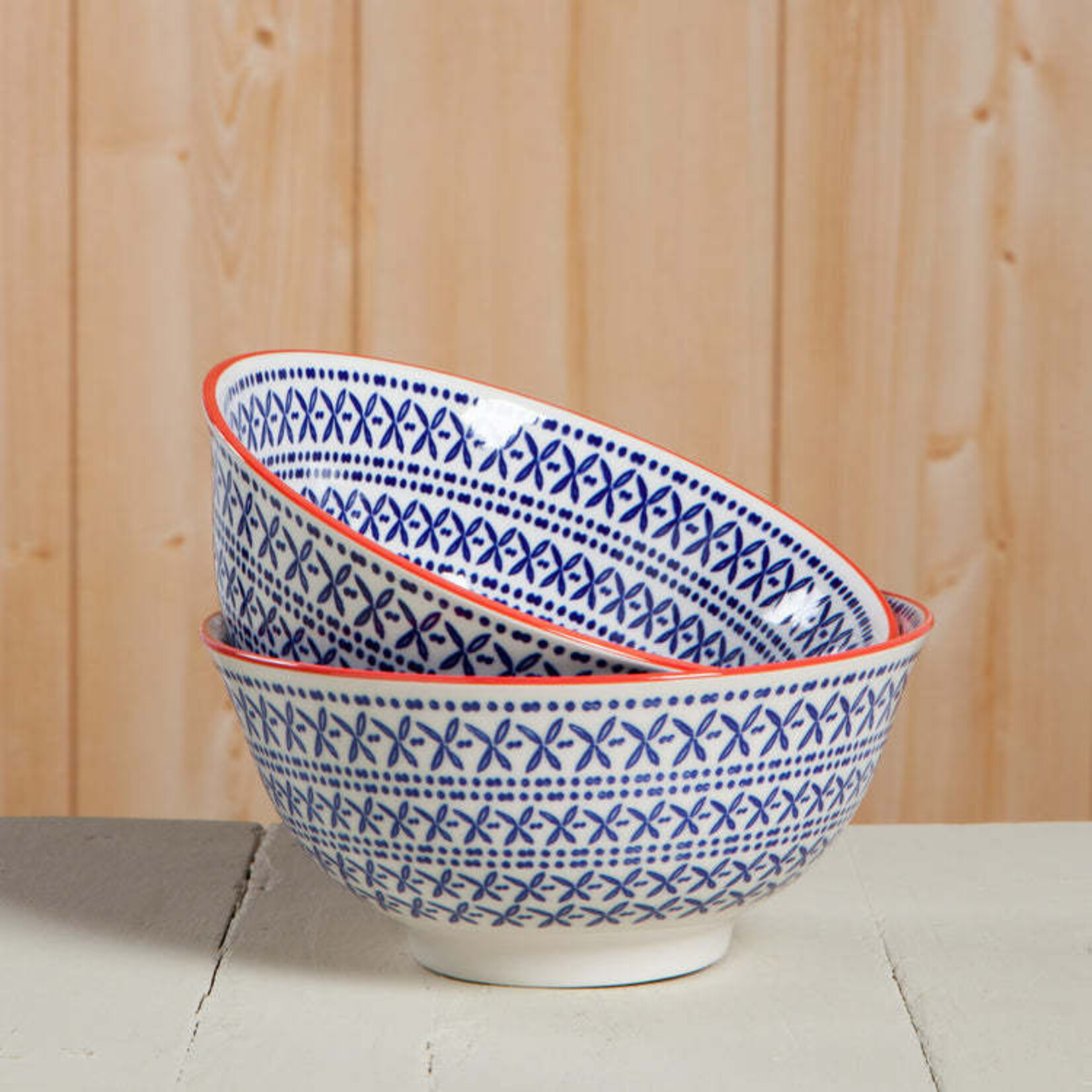 Danica Brands Blue Cross Stamped Bowl 6 inch | Danica Brands